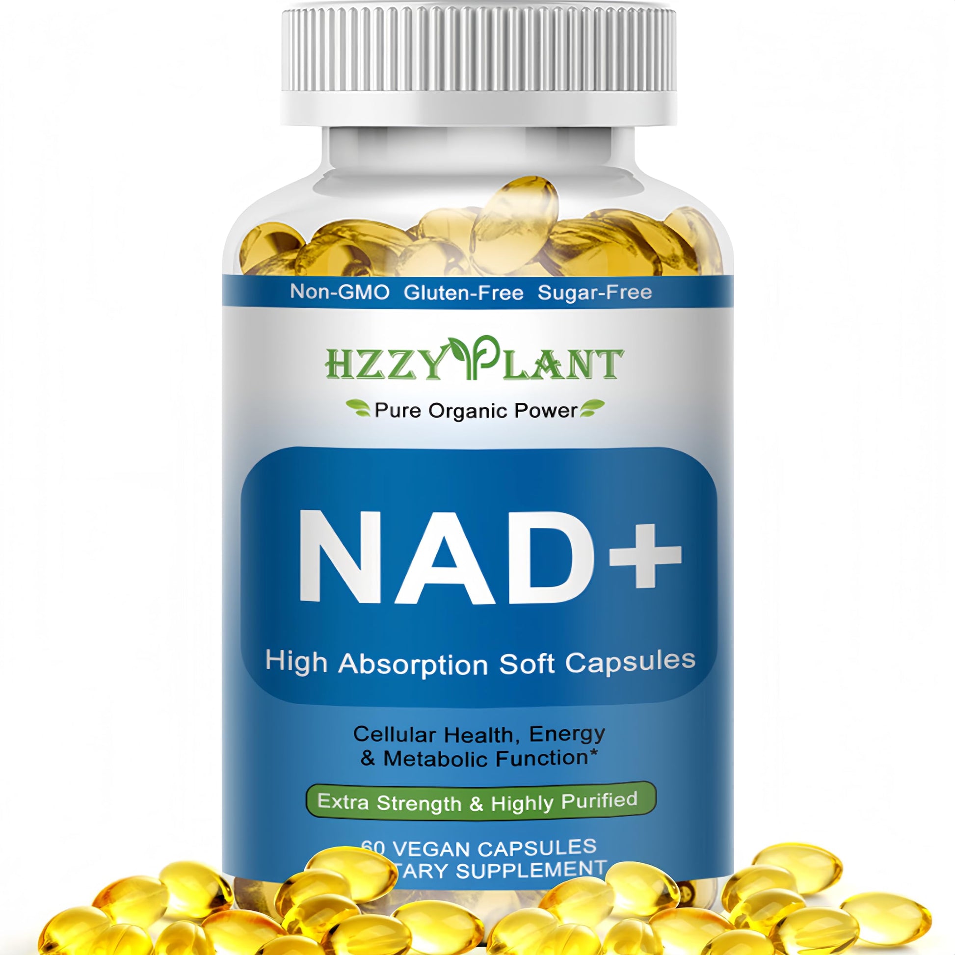 HZZYPLANT NAD+ Supplement, High Absorption NAD Supplements for Women for Cellular Energy Immune Focus Health, NAD Resveratrol Softgel Capsules, NAD Liquid Softgels Supplement, Non-GMO, 2 Month Supply HZZYPLANT buy supplements canada