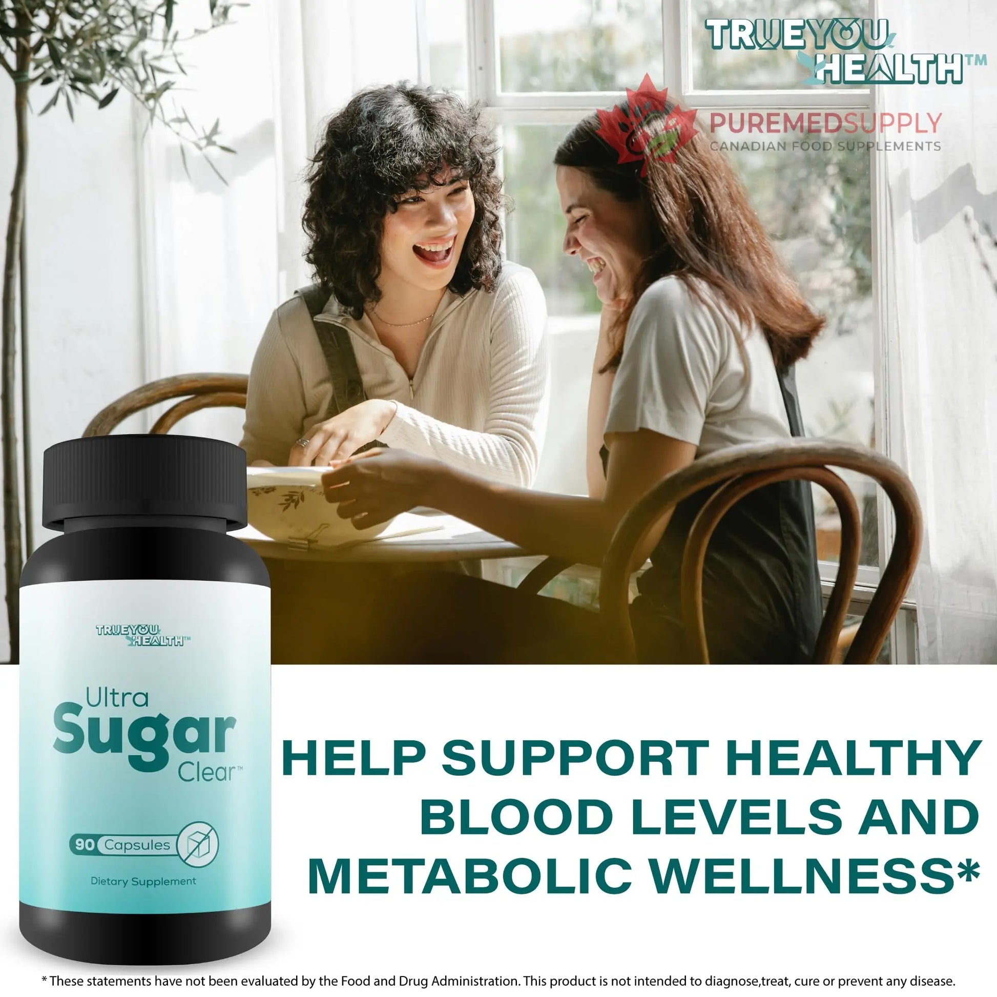 Ultra Sugar Clear - Our Best Blood Cleanse Detox Supplement - Bloodflow Support Supplement - Healthy Circulation Support Supplement - Sugar Balance Supplement - Sugar Health Blood Cleansing Formula True You Health buy supplements canada