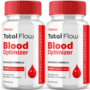(2 Pack) Total Flow Blood Balance, TotalFlow Blood Support Capsules Supplement Advanced Formula All Natural Optimizer Maximum Strength Daily Health Wellness, TotalFlo Premium Blend Pills (120 Ct) Vitaluxa buy supplements canada