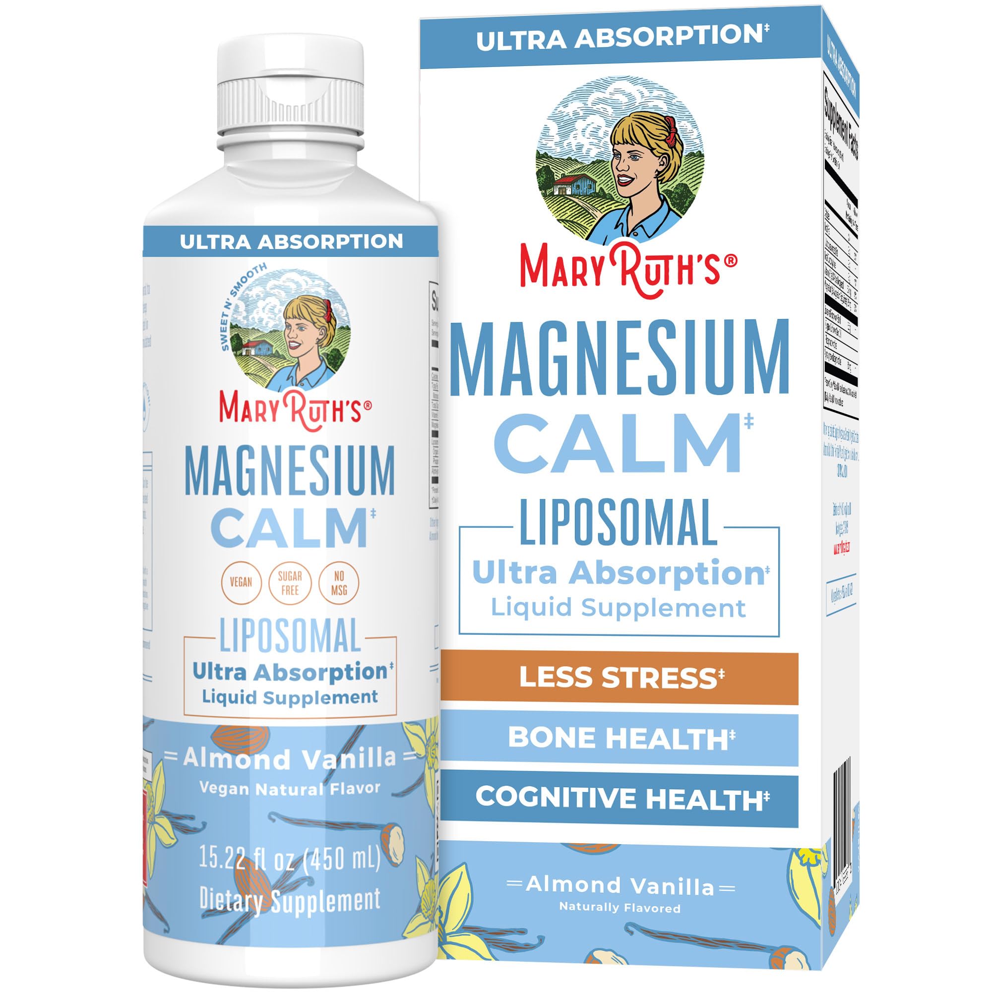 MaryRuth Organics Magnesium Liposomal| Magnesium Supplement | Magnesium Bisglycinate | Muscle & Bone Support | Mood Support Vitamin | Vegan | Non-GMO | Gluten Free | 15.22 Fl Oz | 30 Servings MARYRUTH'S buy supplements canada