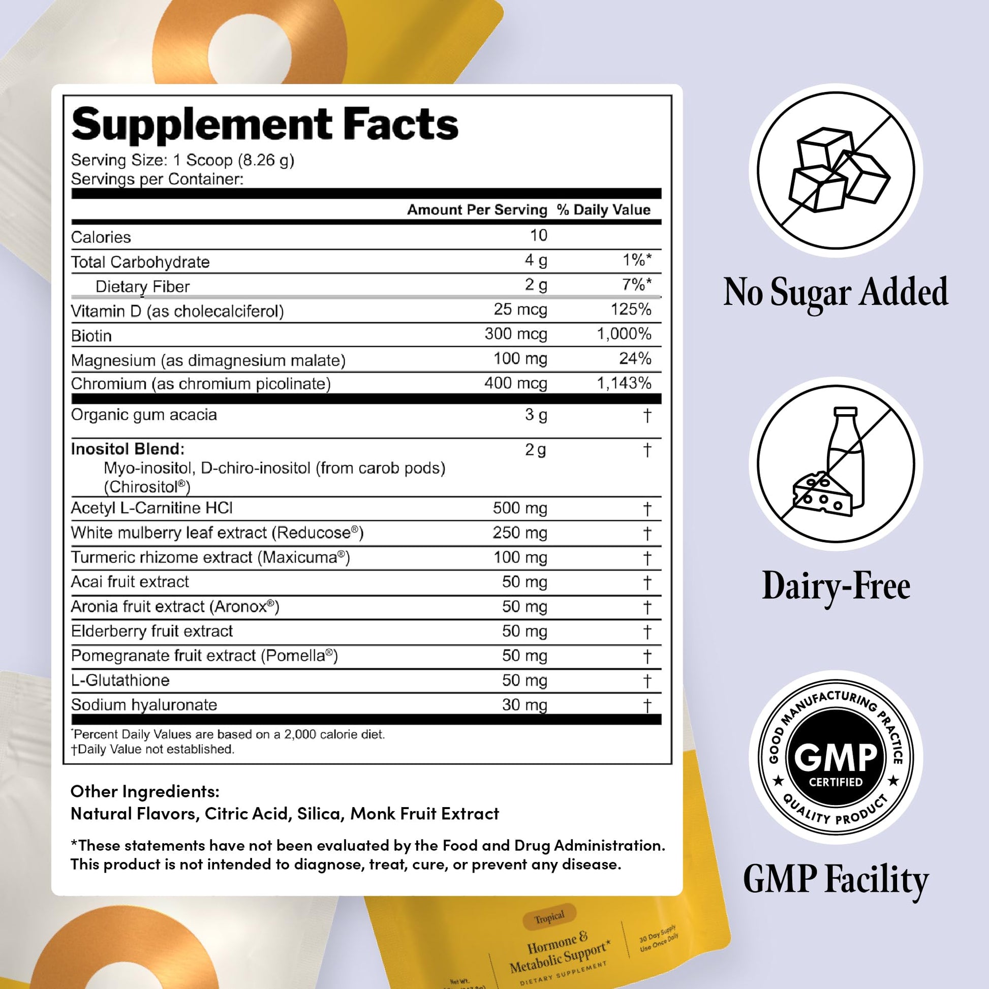 Ovii Metabolic Support for Women – Reducose® White Mulberry with Myo-Inositol & D-Chiro Inositol 40:1 Blend – Daily Wellness, Metabolic Balance & Appetite Control Supplement – 30 Servings, Tropical Ovii buy supplements canada