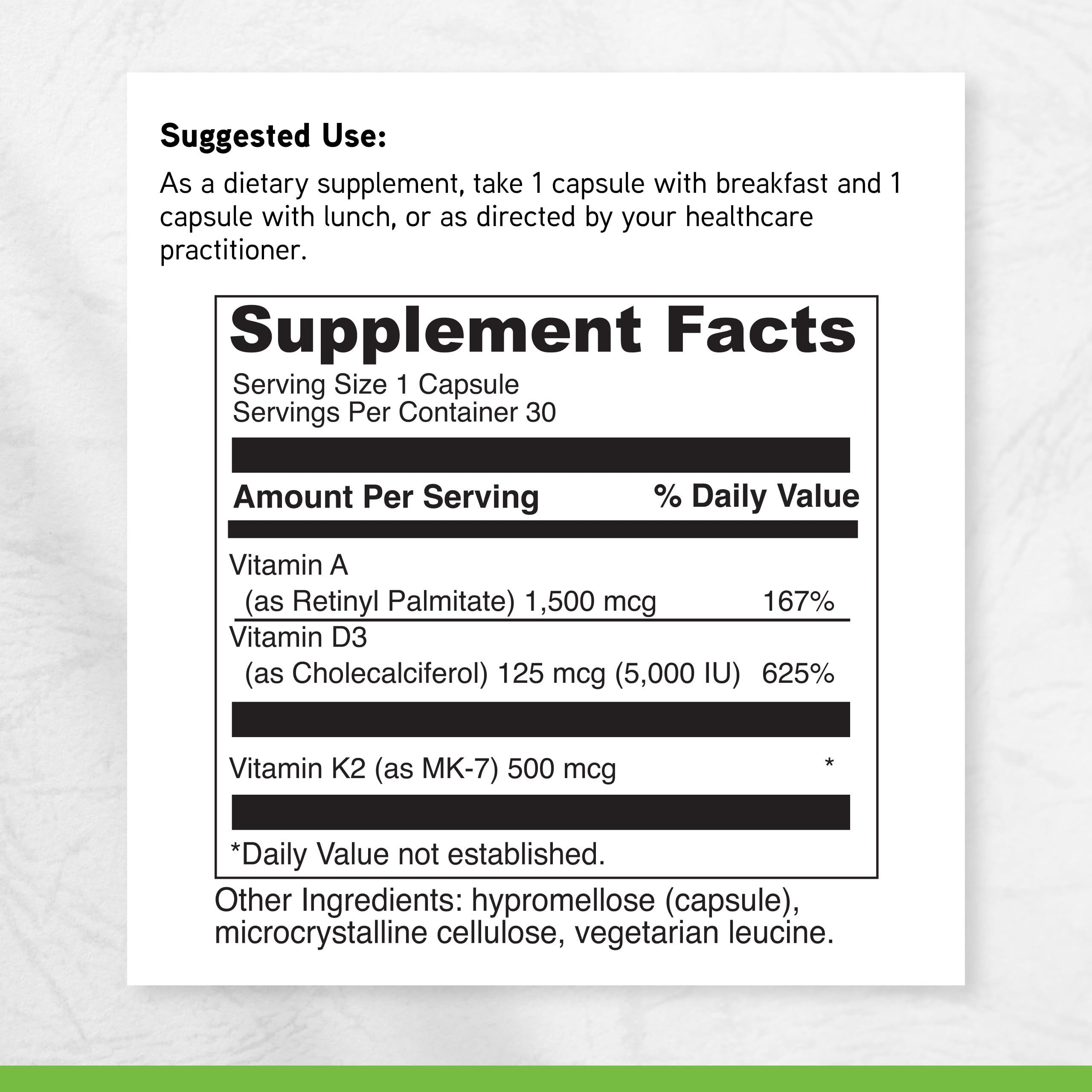 DAVINCI Labs ADK - Helps Support Bone, Heart & Immune Health - Dietary Supplement with Vitamins A, D3 & K2 (as MK-7) - Vegetarian DAVINCI buy supplements canada