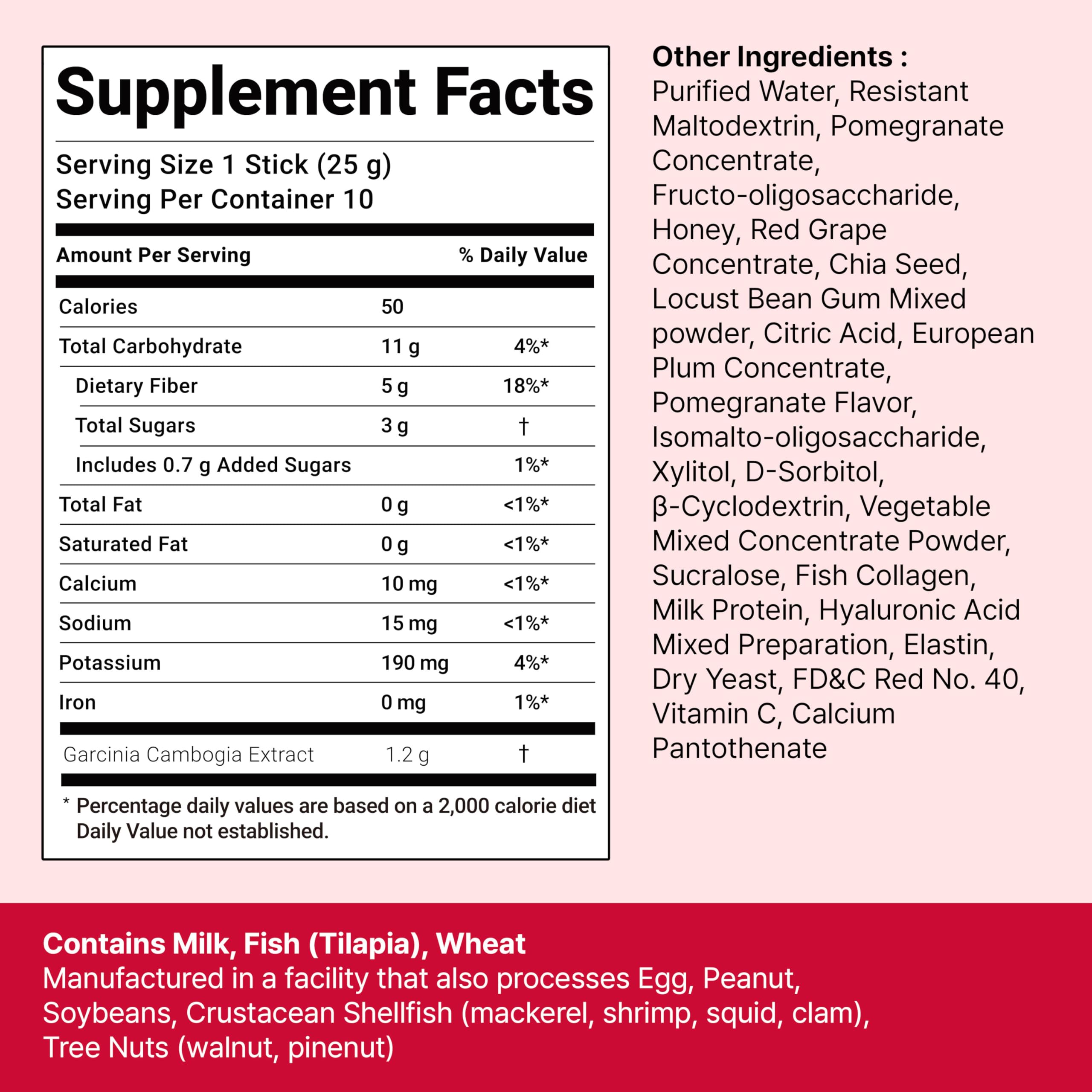 FOODOLOGY Coleology Cutting Stick Jelly (Pomegranate) – Dietary Fiber Supplement for Healthy Weight Management, Chia Seeds & Garcinia Cambogia FOODOLOGY buy supplements canada