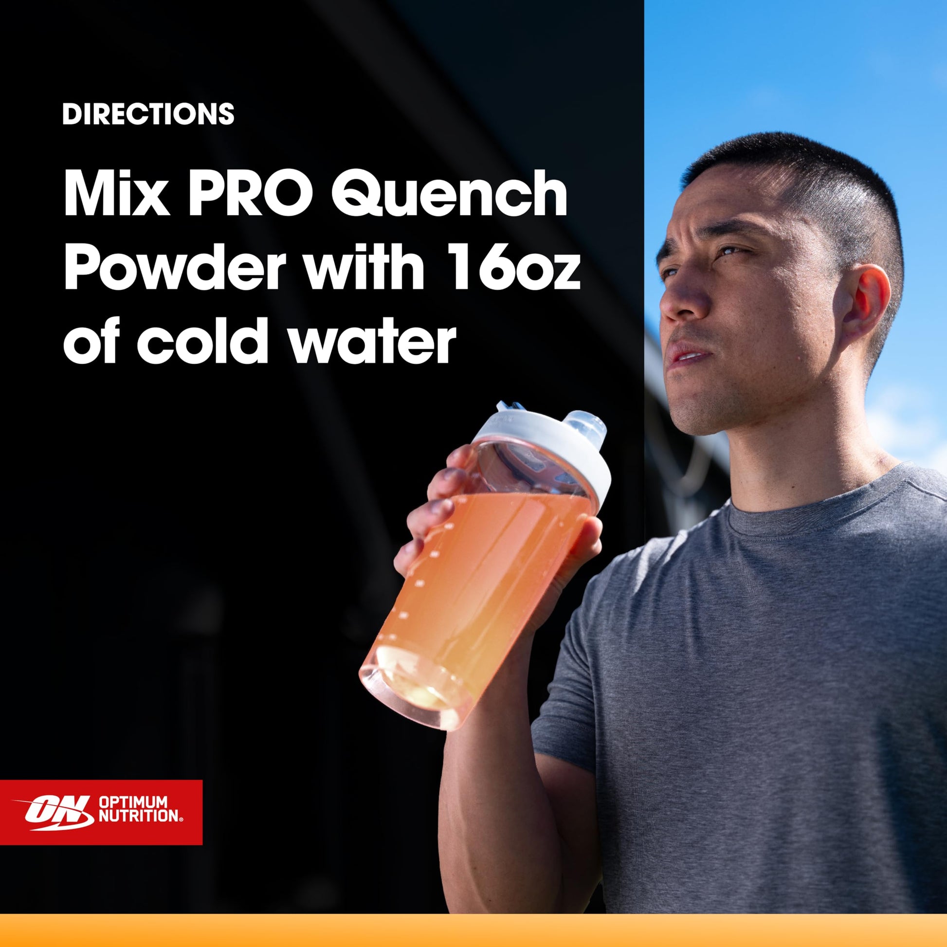 Optimum Nutrition Pro Quench, 10g Clear Protein, 10g Collagen peptides & Electrolyte Powder Drink Mix, Tropical Orange Mango, 20 Servings, Optimum Nutrition buy supplements canada