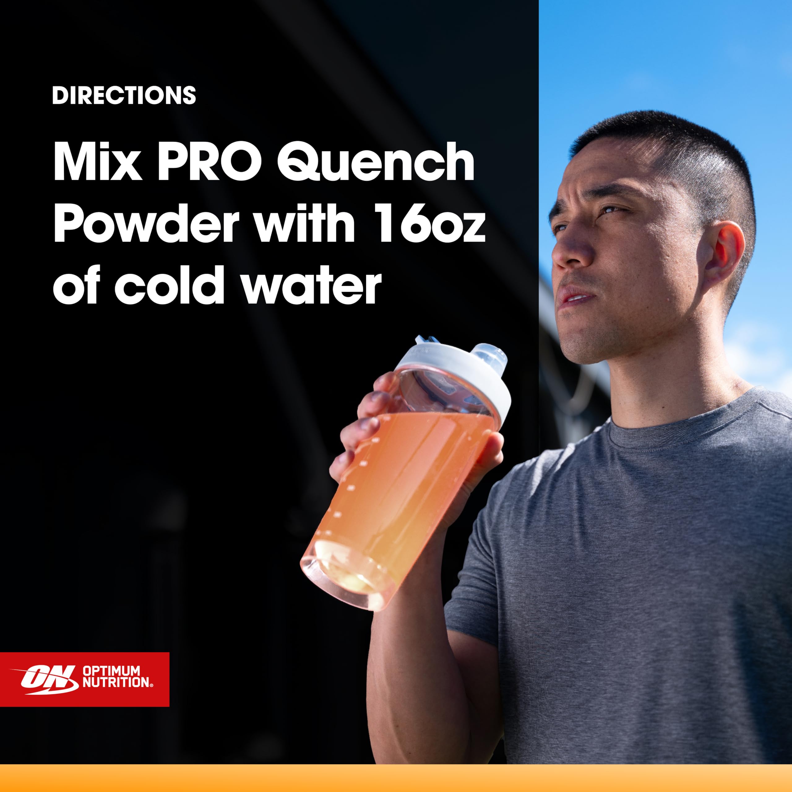 Optimum Nutrition Pro Quench, 10g Clear Protein, 10g Collagen peptides & Electrolyte Powder Drink Mix, Tropical Orange Mango, 20 Servings, Optimum Nutrition buy supplements canada