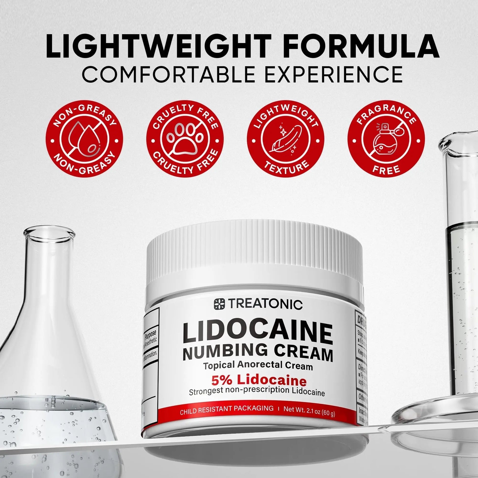5% Lidocaine Topical Numbing Cream: Maximum Strength Topical Anesthetic Numb Cream for Pain Relief, Itching, Burning, Soreness, Hemorrhoid - Fast Acting & Long Lasting Numbing Formulation - 2.1 oz Treatonic buy supplements canada