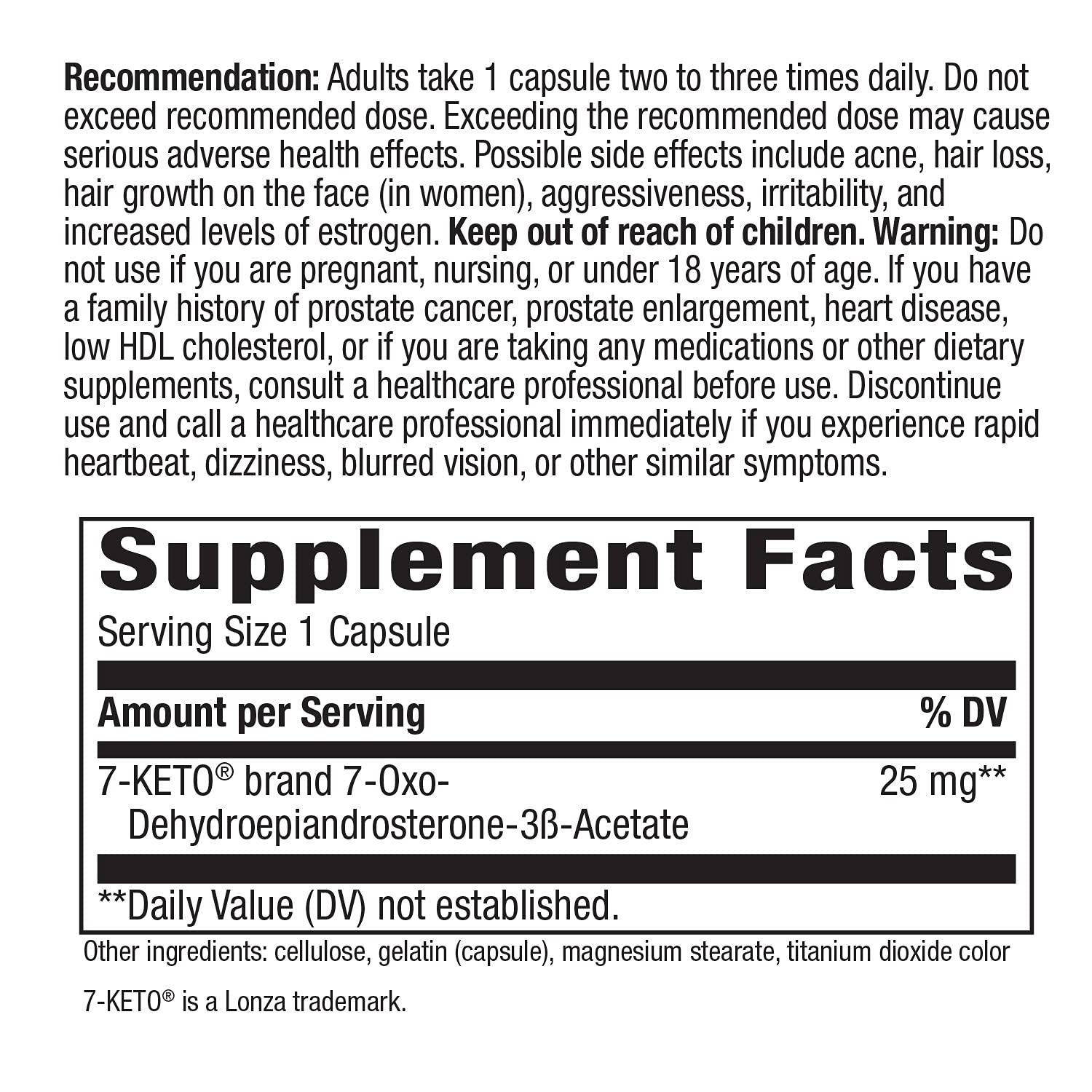 Nature's Way 7-KETO, DHEA Metabolite, Metabolism Support Supplement*, 25mg Potency Nature's Way buy supplements canada