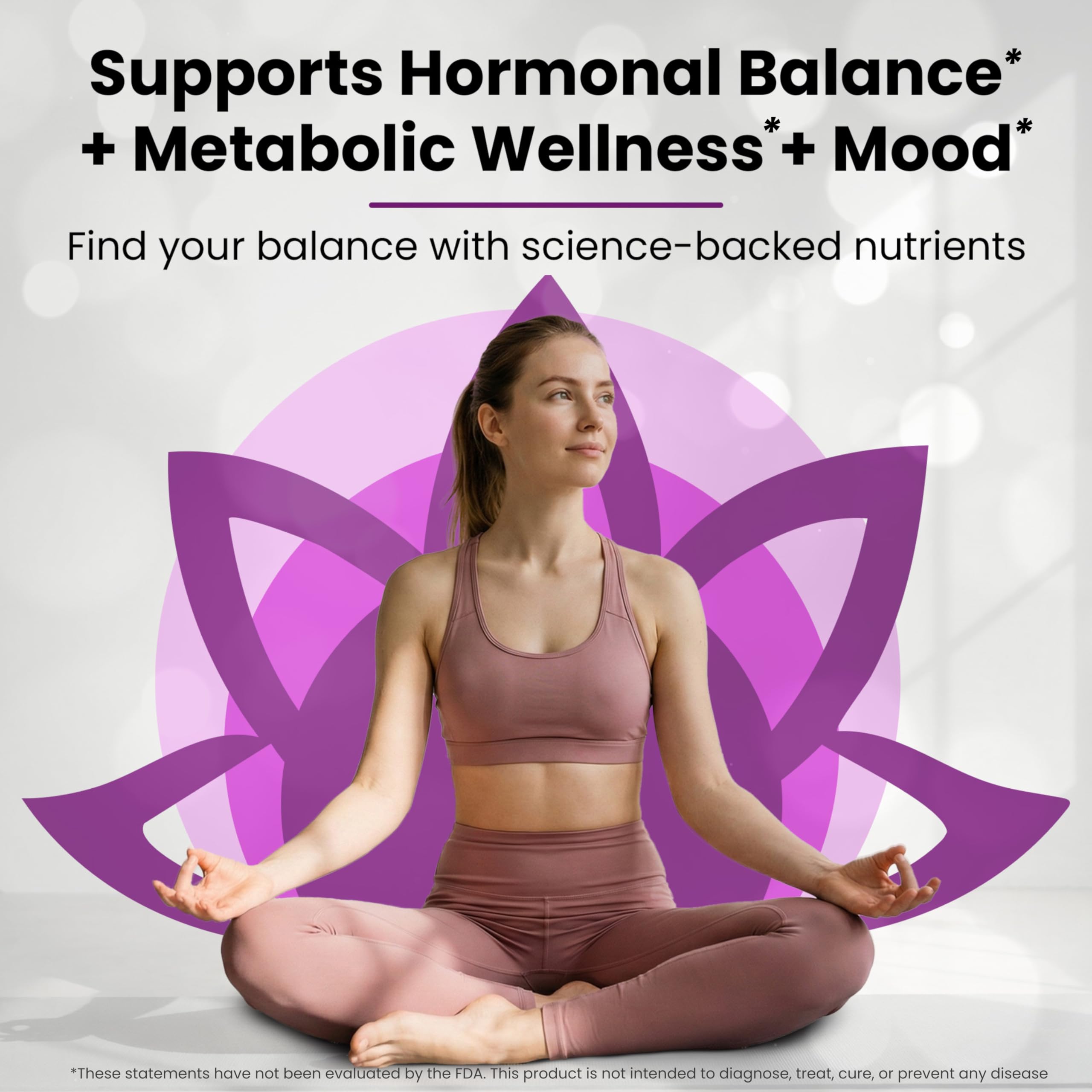 The Pink Bloom Myo & D-Chiro Inositol 40:1 Ratio – 120 Capsules | Myo Inositol Supplement for Women with Vitamin D, Ashwagandha, Folate & Zinc | Supplement for Hormone Balance & Ovarian Health The Pink Bloom buy supplements canada