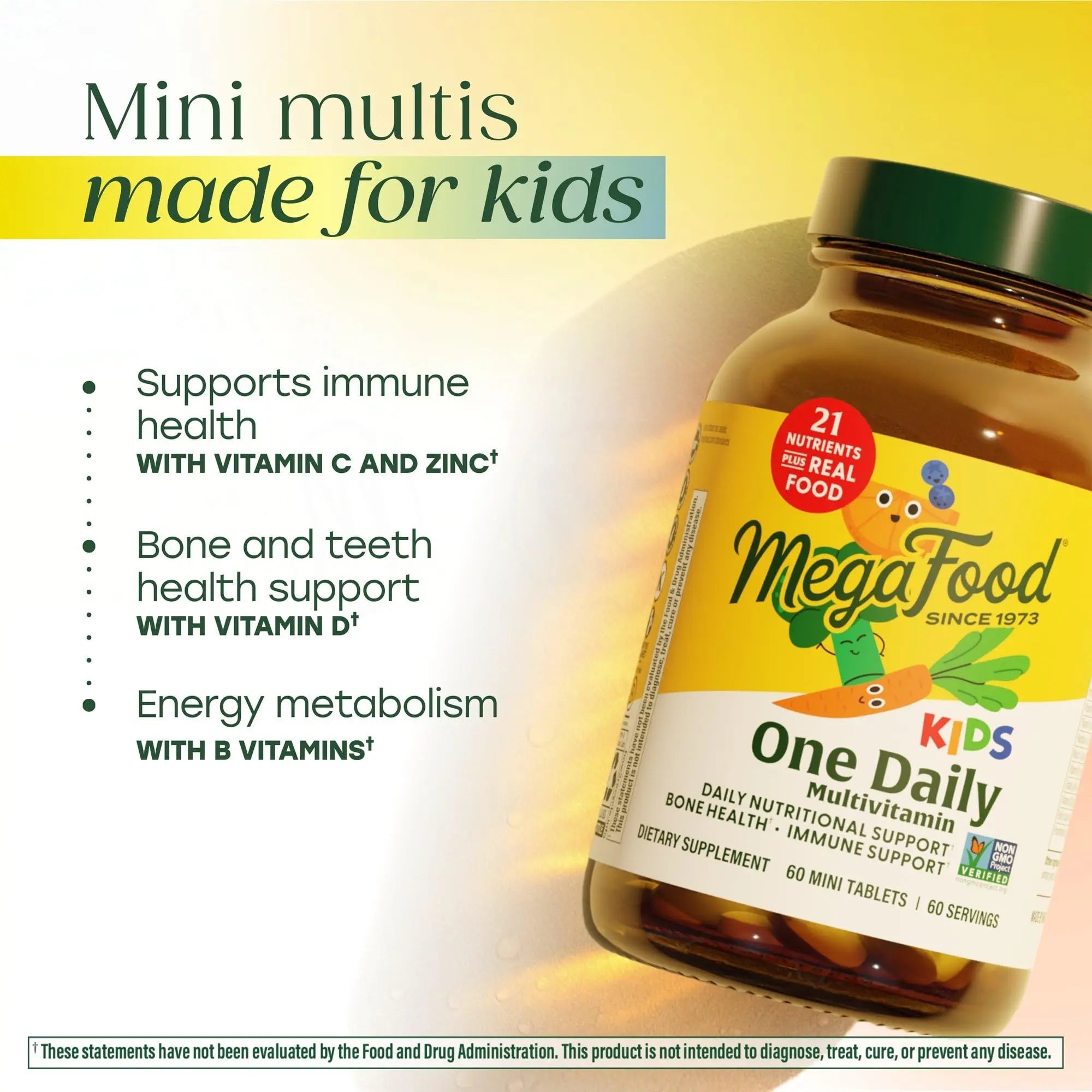 MegaFood Kids One Daily Multivitamin - Convenient Mini Multivitamin for Kids - with Zinc, Vitamins C, B & D MegaFood buy supplements canada