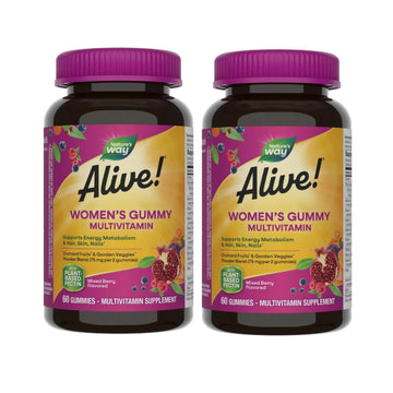 Nature's Way Alive! Women’s Gummy Multivitamin, 16 Vitamins & Minerals, Energy Metabolism*, Hair Skin & Nails Nature's Way buy supplements canada