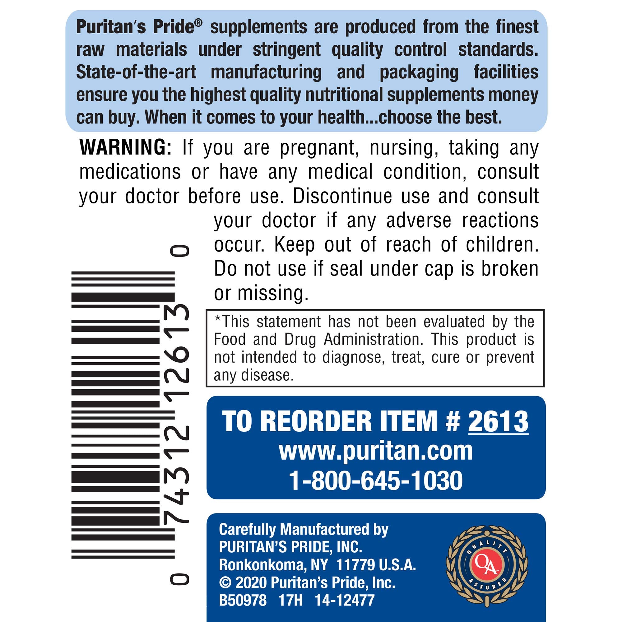 Puritan's Pride Probiotic Supplement, Acidophilus, Capsule, 250 Count(Pack of 1) Puritan's Pride buy supplements canada
