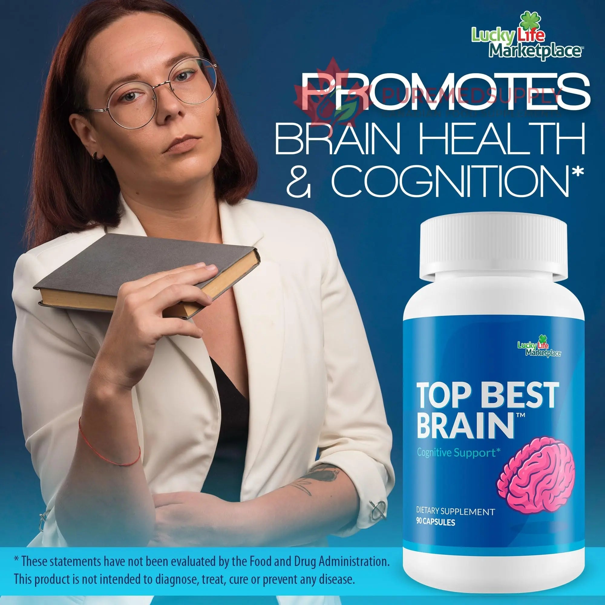 Top Best Brain - Cognitive Support Supplement for Memory, Focus, & Mental Clarity - Promote Improved Concentration, Cognition, & Motivation - Brain Pills for Cognitive Health - Nootropic Formula Generic buy supplements canada