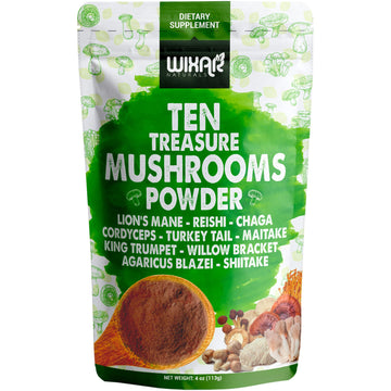 Wixar Mushroom Powder - Ten Treasure Mushrooms Extract Supplement Blend for Coffee WIXAR NATURALS buy supplements canada