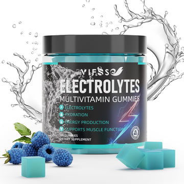 VIFSSG Electrolytes Gummies No Sugar, 120 Chewable Electrolyte Gummies with 6 Electrolytes for Runners and Endurance Sports, Refreshing Blue Raspberry, Hydration Electrolyte Chews, 1 Pack VIFSSG buy supplements canada