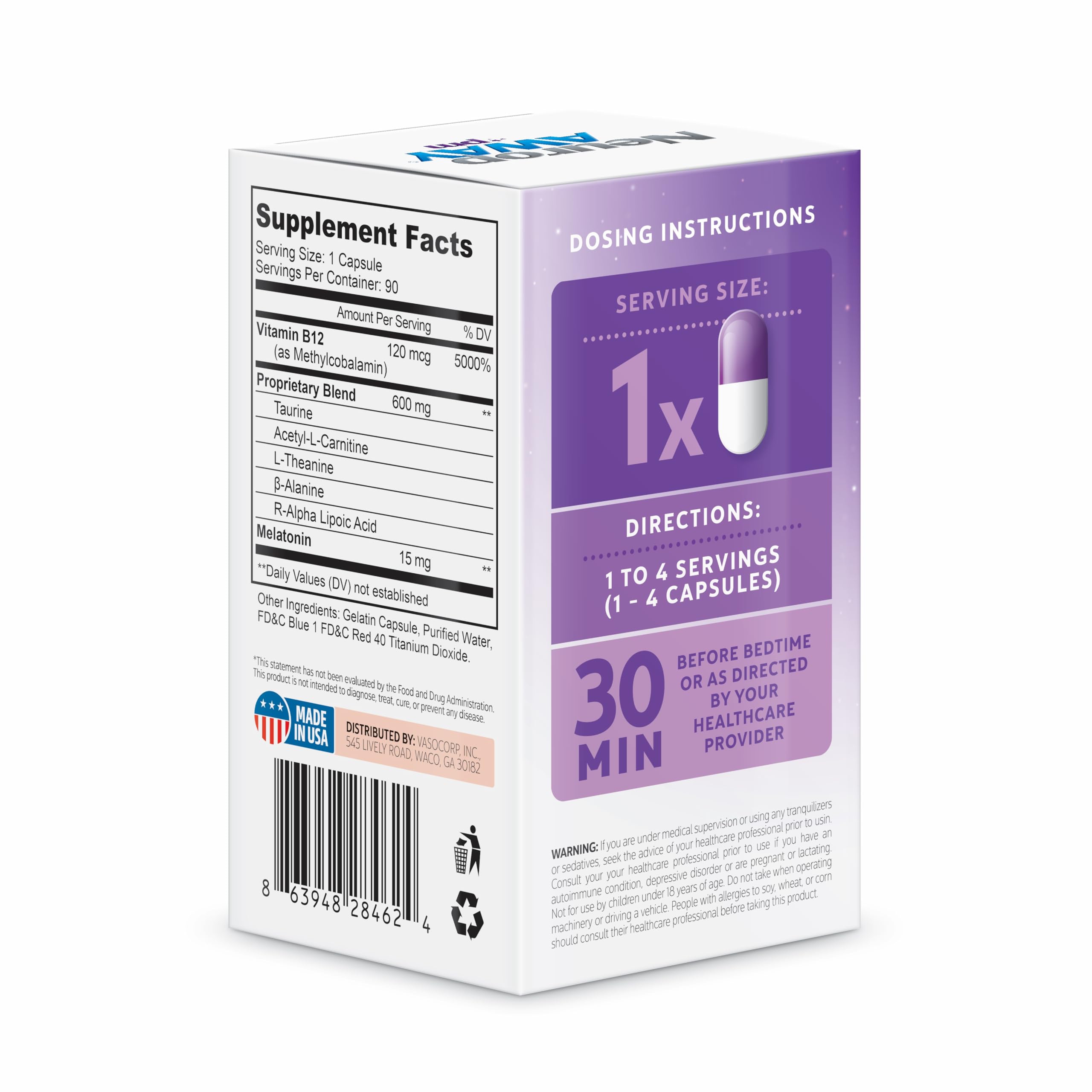 NeuropAWAY Nerve Support PM | 90 Capsules NeuropAWAY buy supplements canada