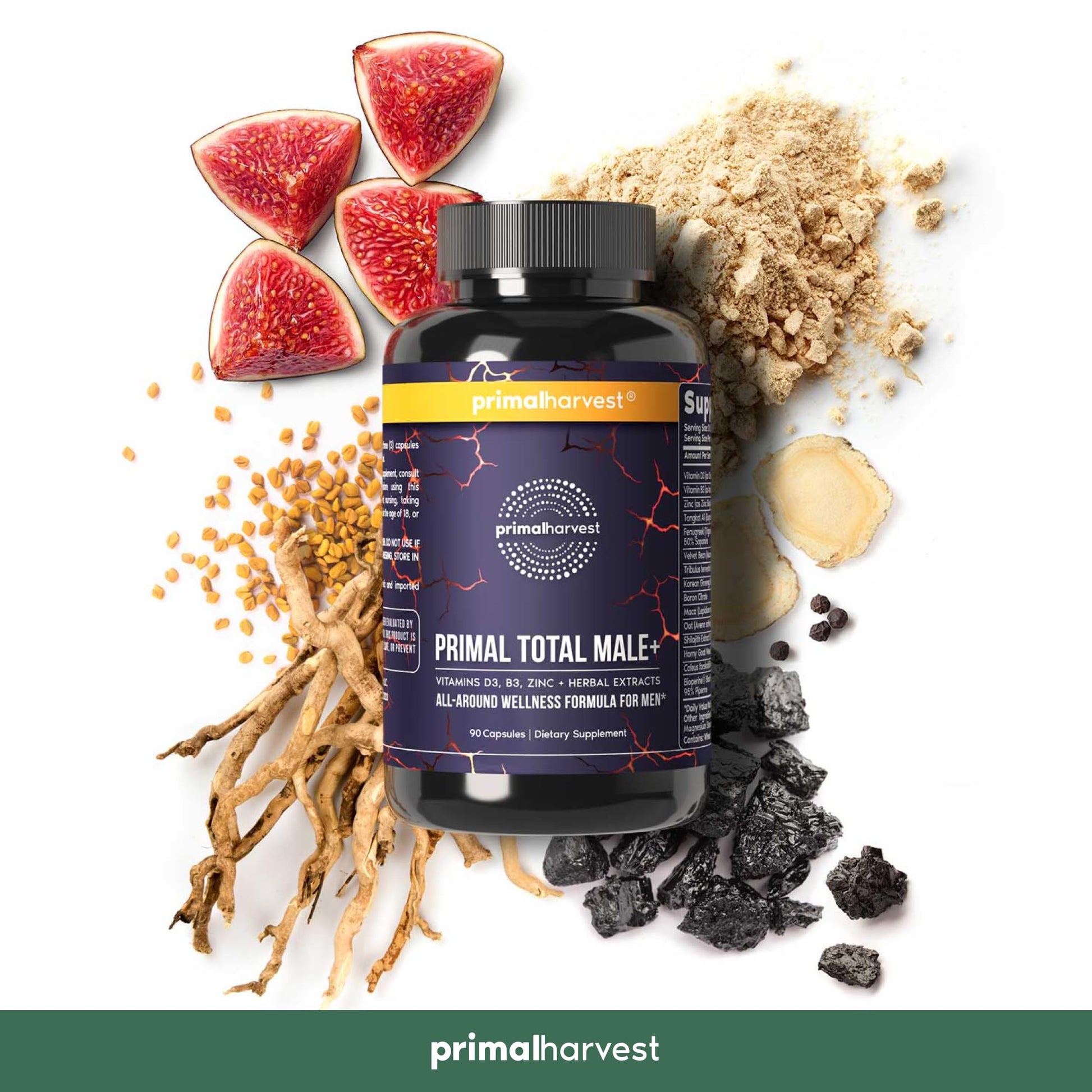 Primal Harvest Primal Total Male Natural Tribulus Terrestris, Fenugreek, Korean Ginseng Primal Harvest buy supplements canada