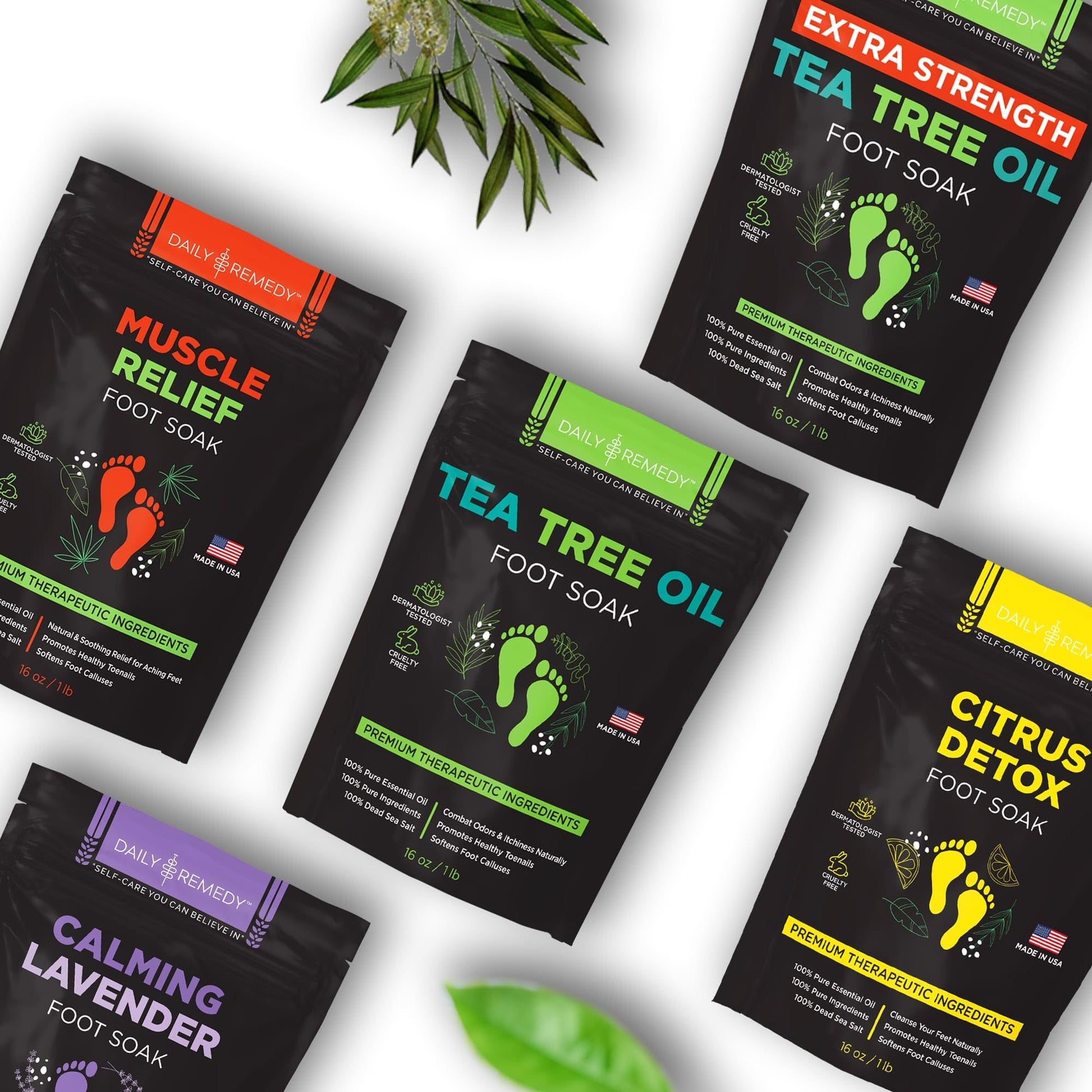 Tea Tree Oil Foot Soak with Epsom Salt - Made in USA - for Toenail Athletes Foot DAILY REMEDY buy supplements canada