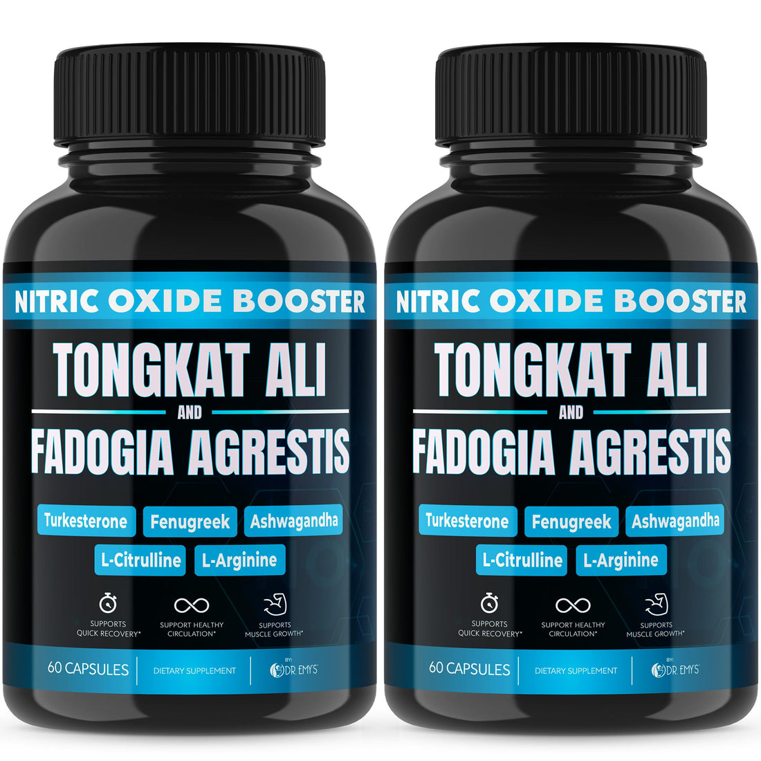 (2 Pack) Tongkat Ali Fadogia Agrestis Nitric Oxide Ashwagandha Supplement for Men Dr. Emy's buy supplements canada