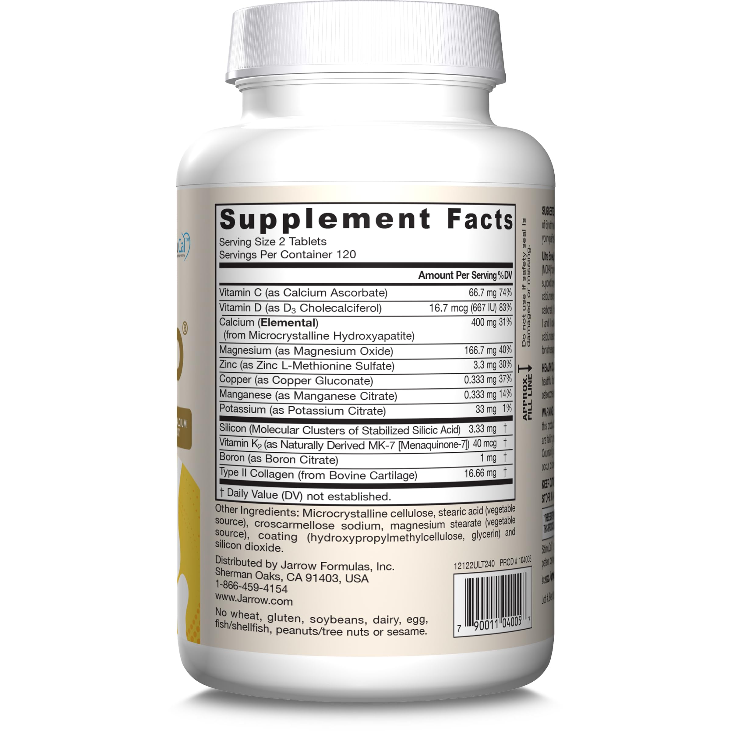 Jarrow Formulas® Ultra BoneUp®, Includes MK-7 and Silicon for Added Bone Support, 240 Bone Health Tablets Jarrow Formulas buy supplements canada