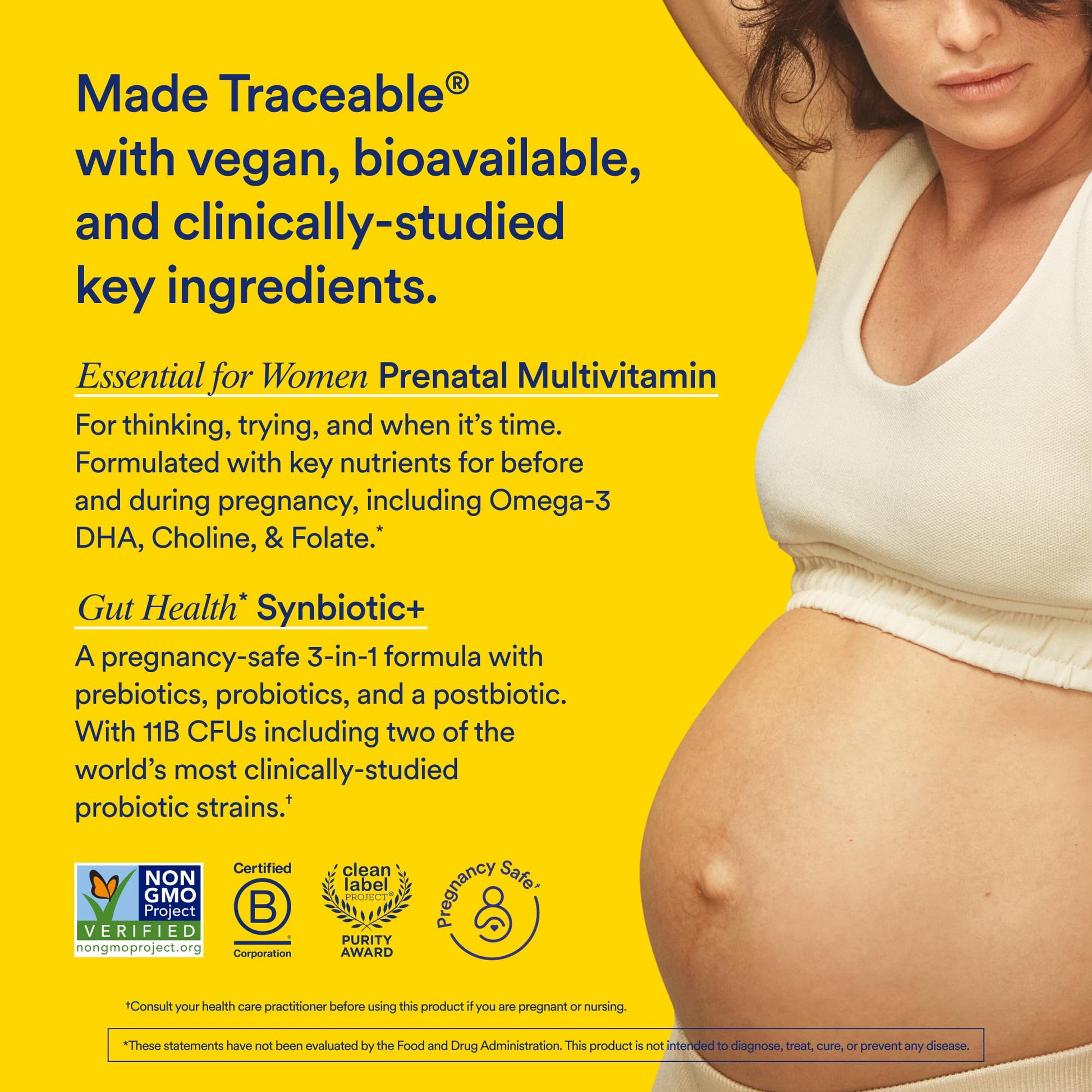 Ritual Prenatal Multivitamin and Gut Duo Supplements with Prenatal Vitamins and Synbiotic+: 3-in-1 Probiotic, Prebiotic, Postbiotic, Supports Pregnancy, and Gut Health, 30 Day Supply Ritual buy supplements canada