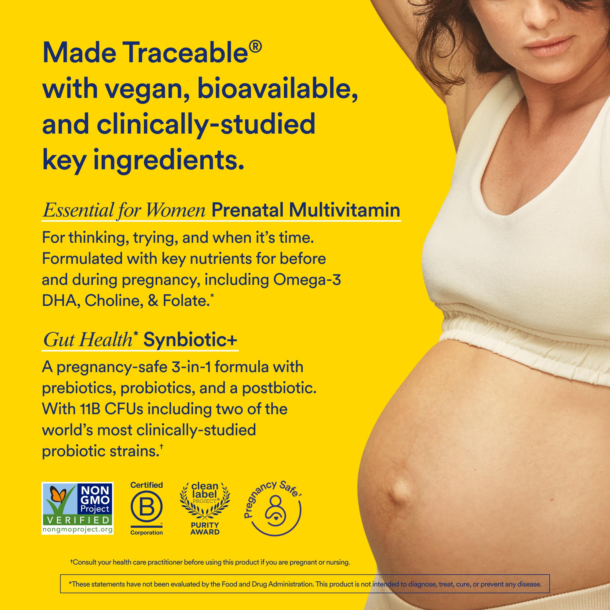 Ritual Prenatal Multivitamin and Gut Duo Supplements with Prenatal Vitamins and Synbiotic+: 3-in-1 Probiotic, Prebiotic, Postbiotic, Supports Pregnancy, and Gut Health, 30 Day Supply Ritual buy supplements canada