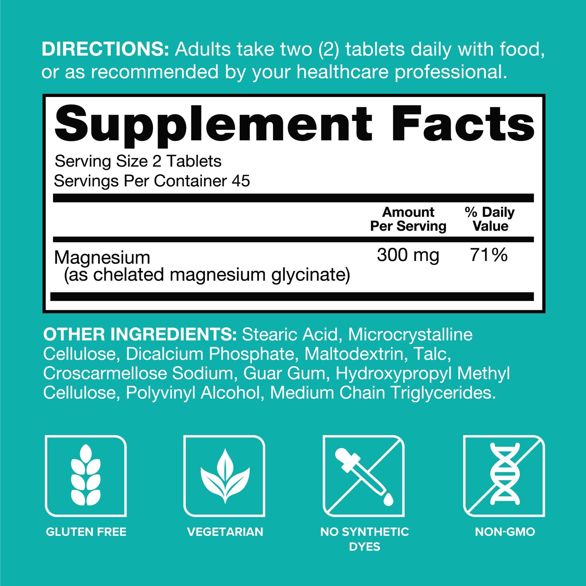 Qunol Magnesium Glycinate 300mg, 100% Glycinate Chelated Magnesium Supplement, 90ct Tablets Qunol buy supplements canada