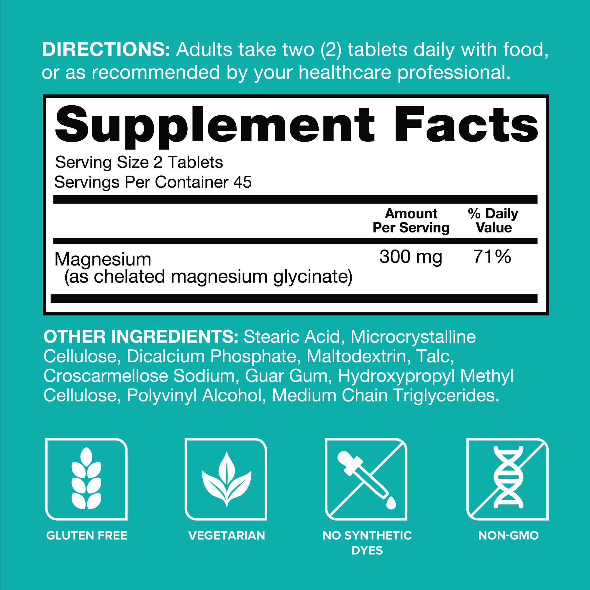 Qunol Magnesium Glycinate 300mg, 100% Glycinate Chelated Magnesium Supplement, 90ct Tablets Qunol buy supplements canada