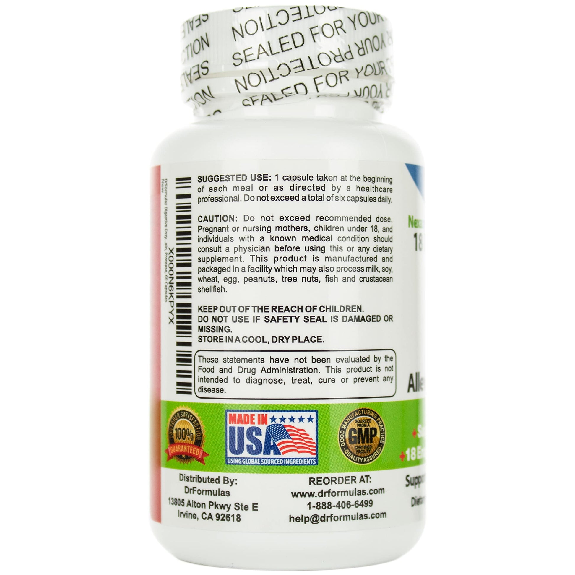 DrFormulas Digestive Enzymes for Bloating Relief, Gas, Lactose Intolerance DrFormulas buy supplements canada