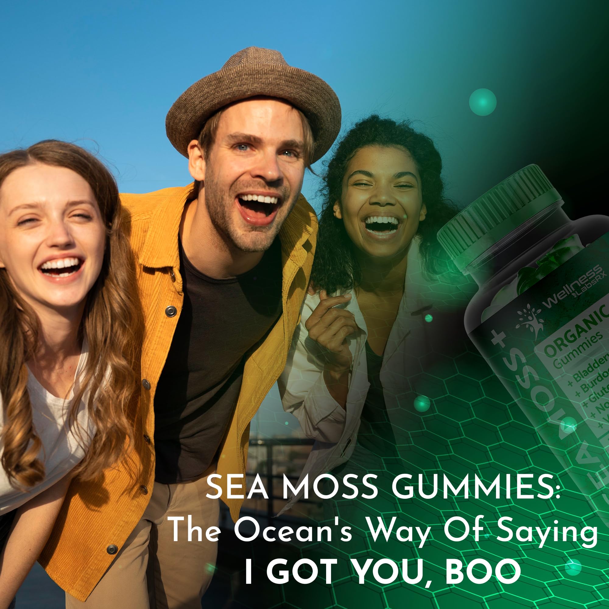 WELLNESS LABSRX Sea Moss Gummies, 3200mg Organic Seamoss, Irish Sea Moss WELLNESS LABSRX buy supplements canada