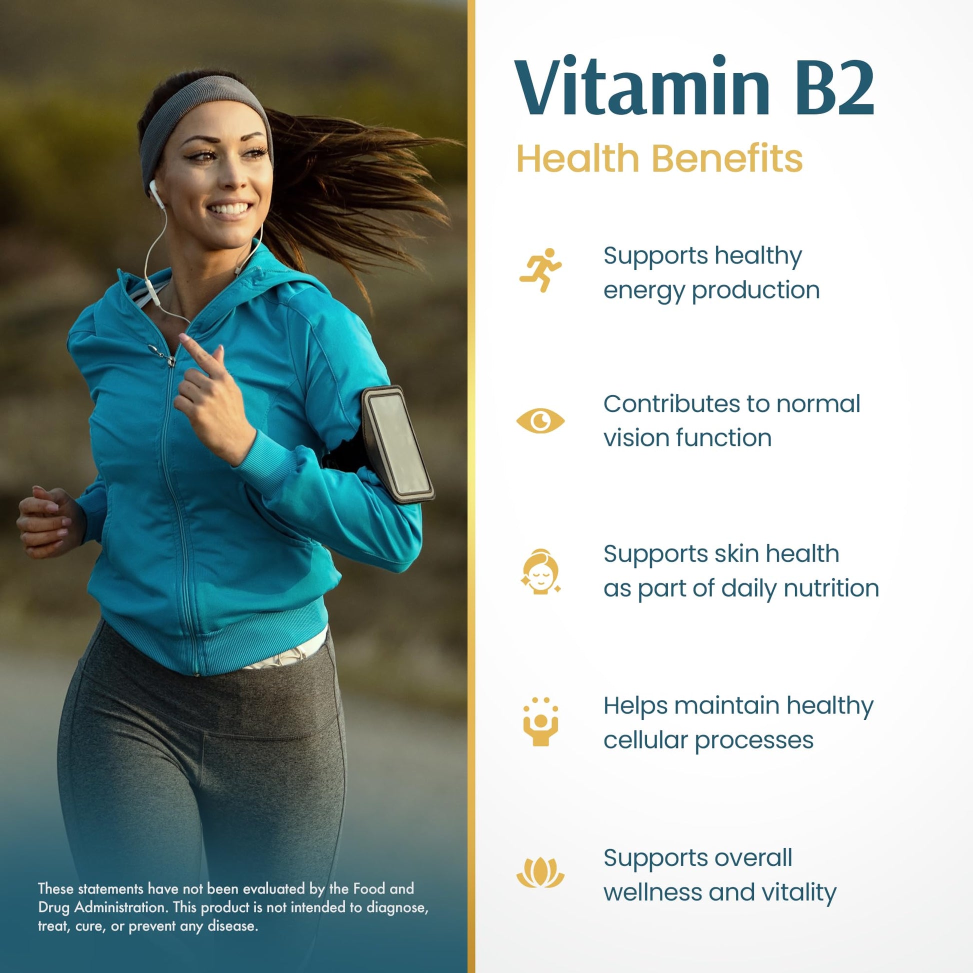 Vykee Nutrition Vitamin B2 Riboflavin Drops - Liquid B2 Supplement for Energy Metabolism, Cellular Function and Vision Support - Vegan, Non-GMO, Gluten-Free Vykee Nutrition buy supplements canada