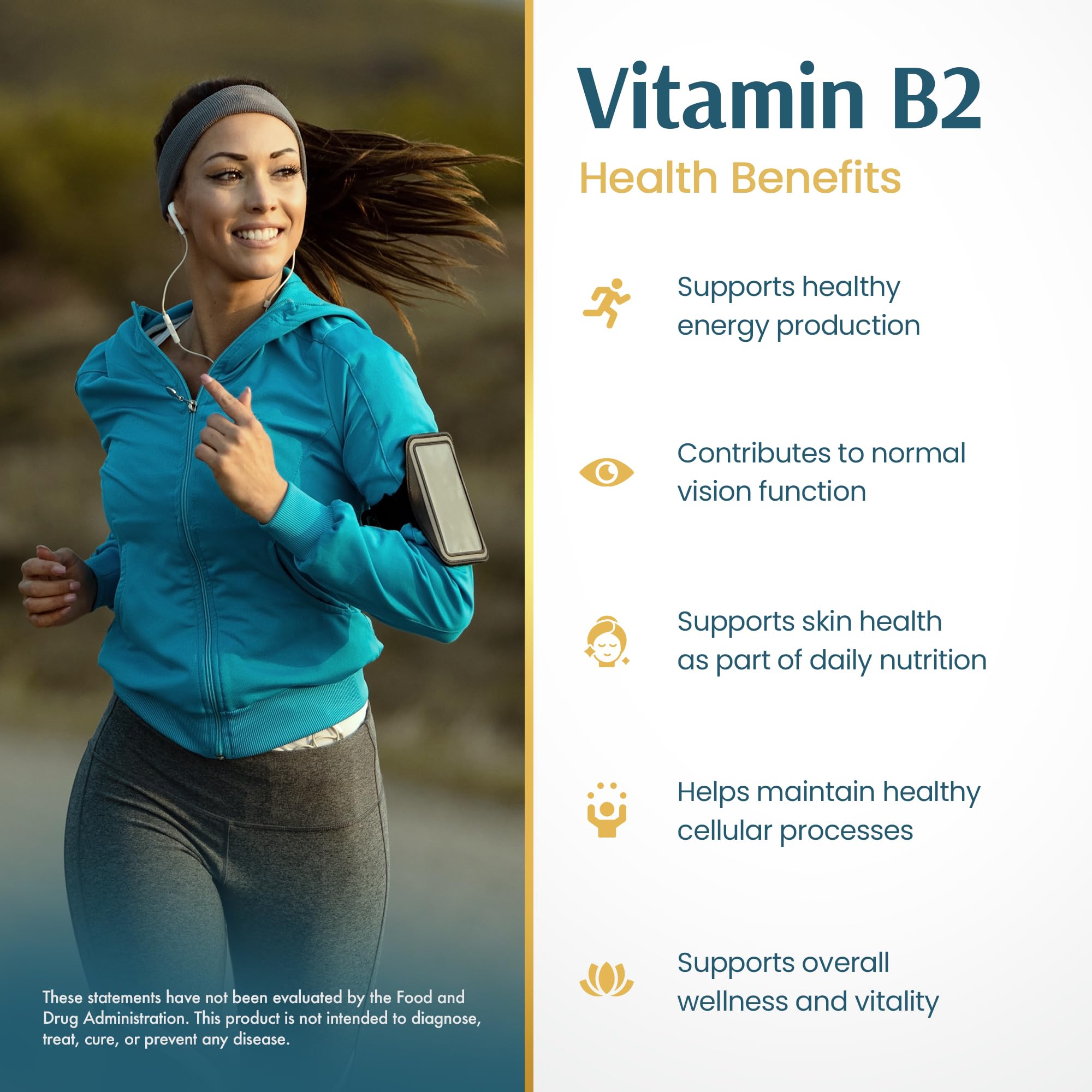 Vykee Nutrition Vitamin B2 Riboflavin Drops - Liquid B2 Supplement for Energy Metabolism, Cellular Function and Vision Support - Vegan, Non-GMO, Gluten-Free Vykee Nutrition buy supplements canada