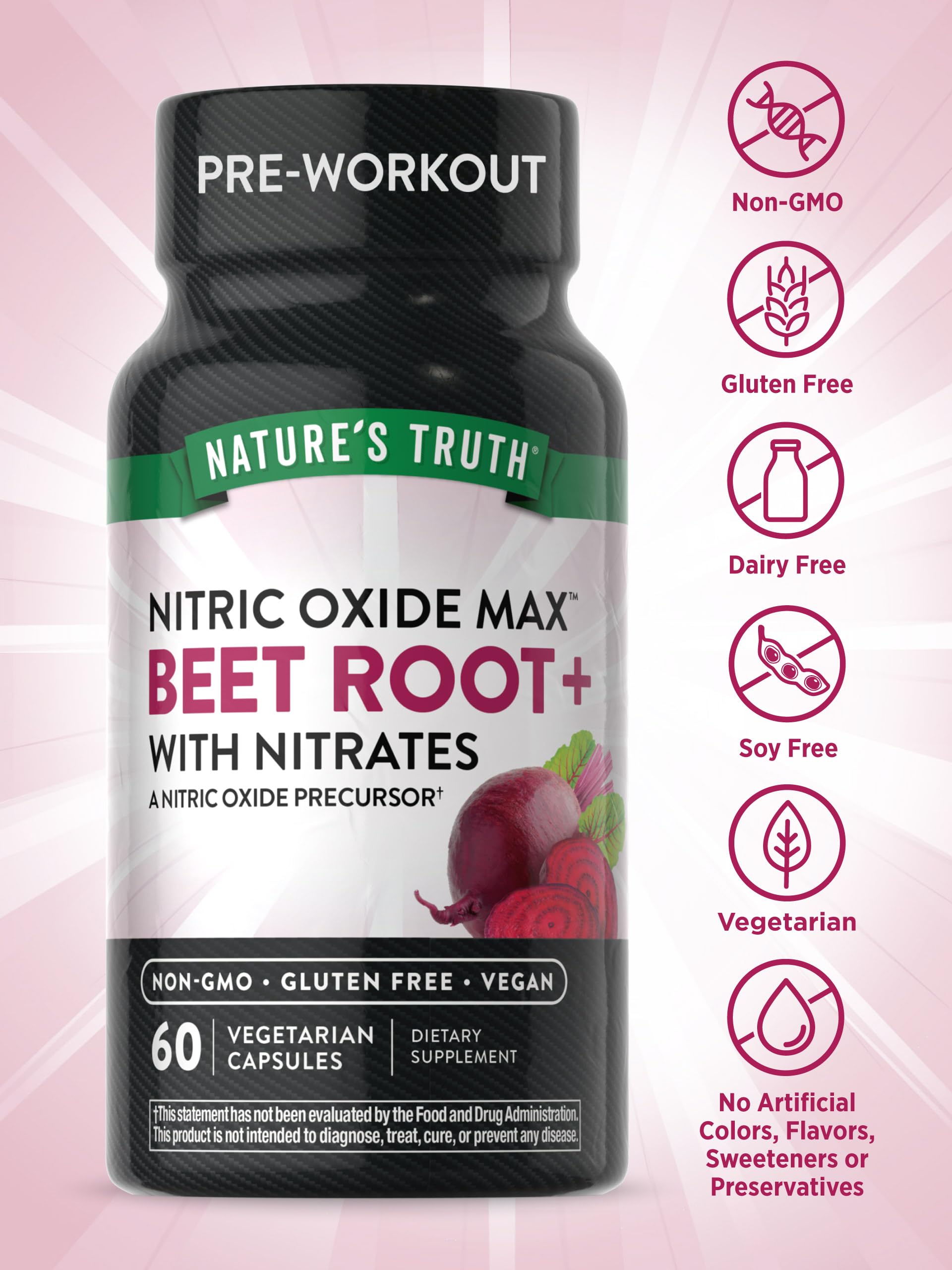 Nature's Truth Beet Root Capsules | 60 Count | Nitric Oxide Supplement for Men and Women Nature's Truth buy supplements canada