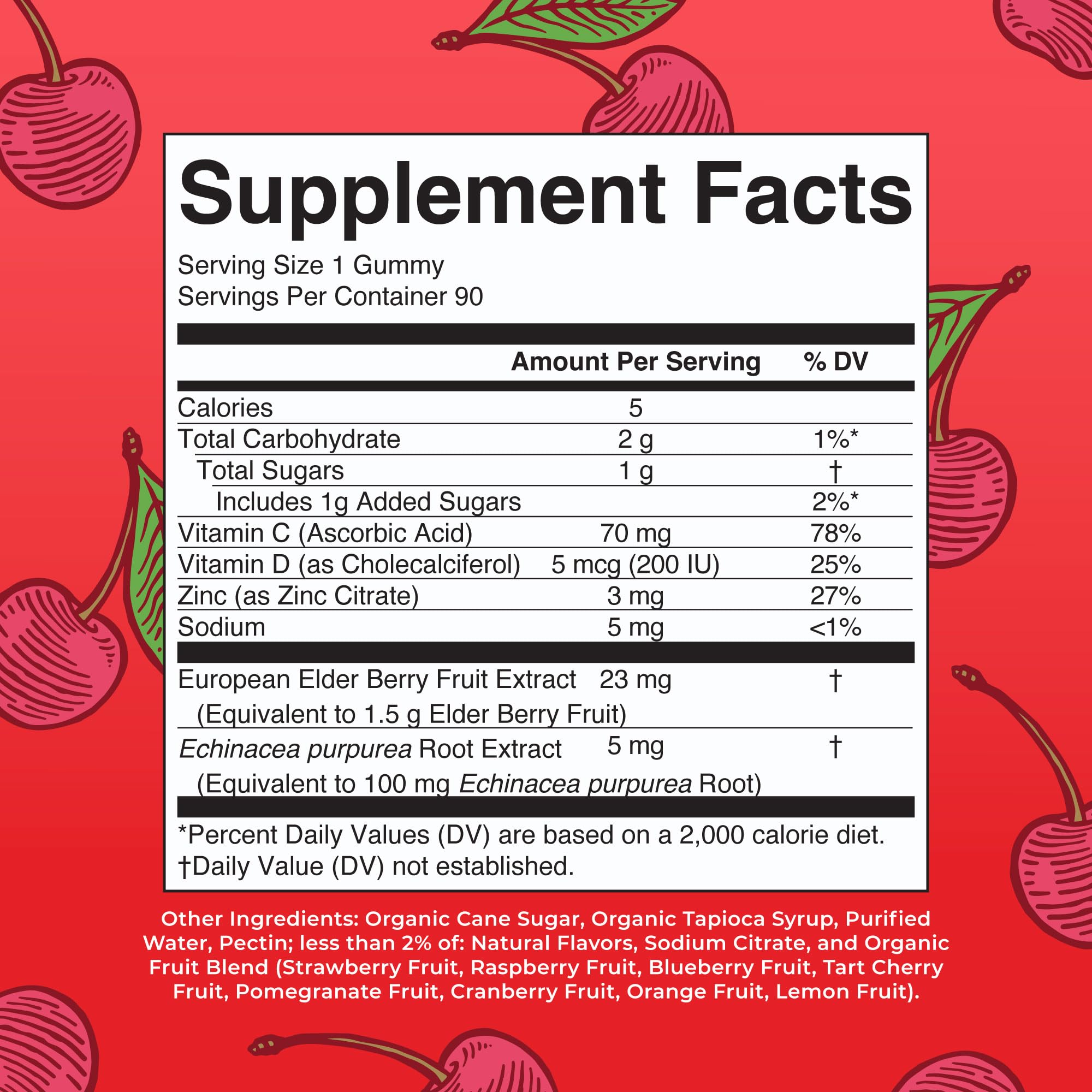 Mary Ruth's 5-1 Immunity Gummies with Elderberry for Kids & Adults | Cherry | Pectin Based | Vegan | 90 Count MARYRUTH'S buy supplements canada
