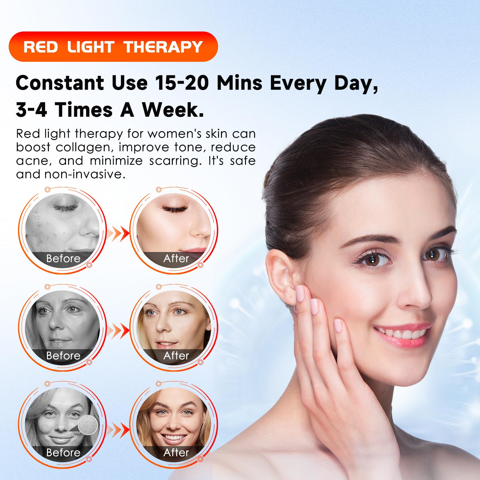 Infrared Red Light Therapy Lamp: Heating Pad Pain Relief for Body 75 LEDs Red Light Astarexin buy supplements canada