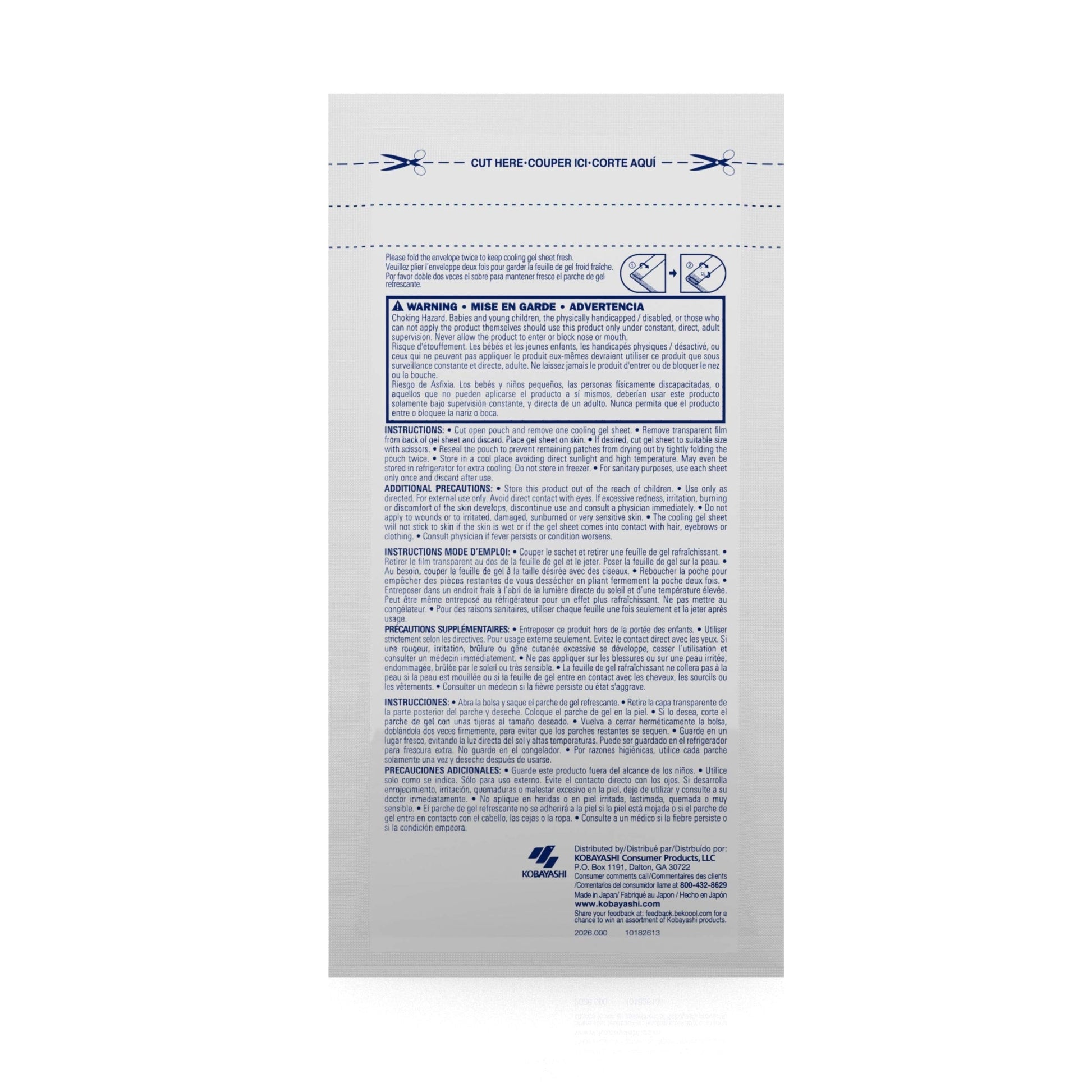 BeKOOOL Migraine Gel Sheets - 4 Count BeKoool buy supplements canada