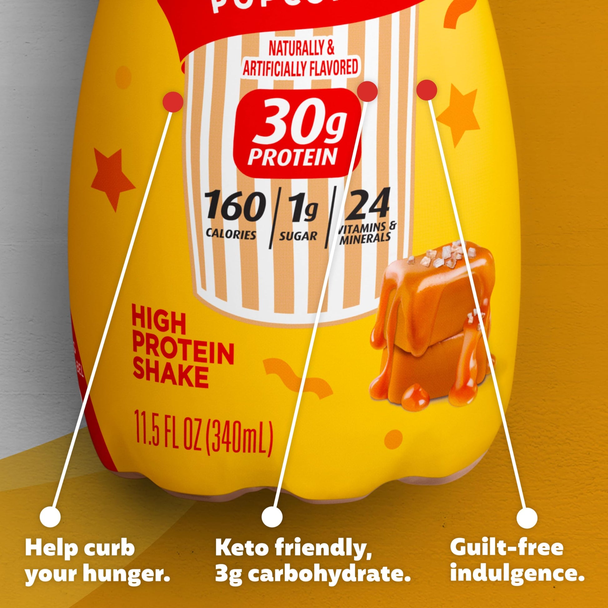 Premier Protein Shake Limited Edition Salted Caramel Popcorn, 30g 1g Sugar 24 Vitamins Premier Protein buy supplements canada