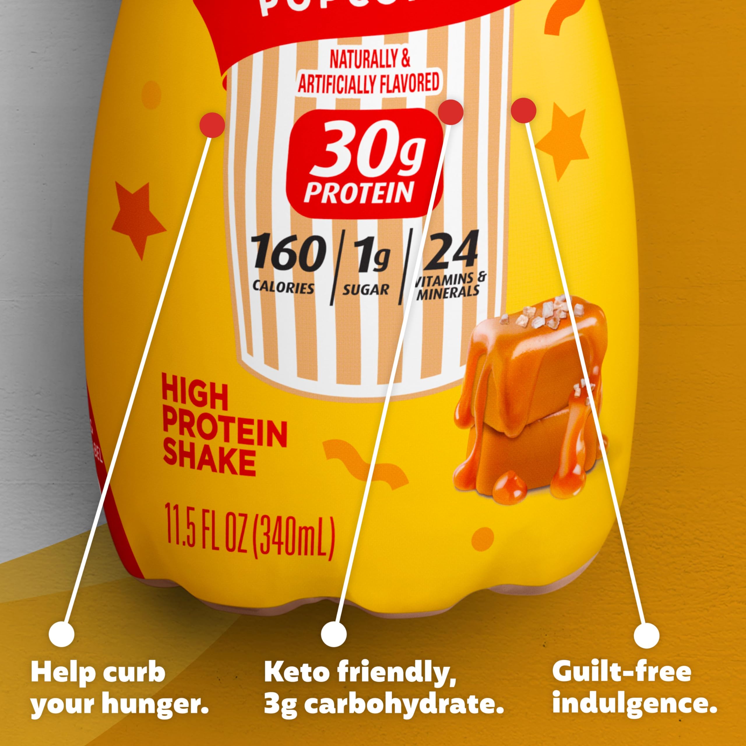 Premier Protein Shake Limited Edition Salted Caramel Popcorn, 30g 1g Sugar 24 Vitamins Premier Protein buy supplements canada