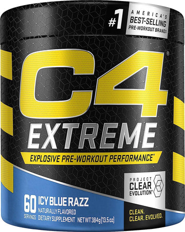 C4 Extreme Pre Workout Powder Icy Blue Razz | Preworkout Energy Supplement for Men Cellucor buy supplements canada