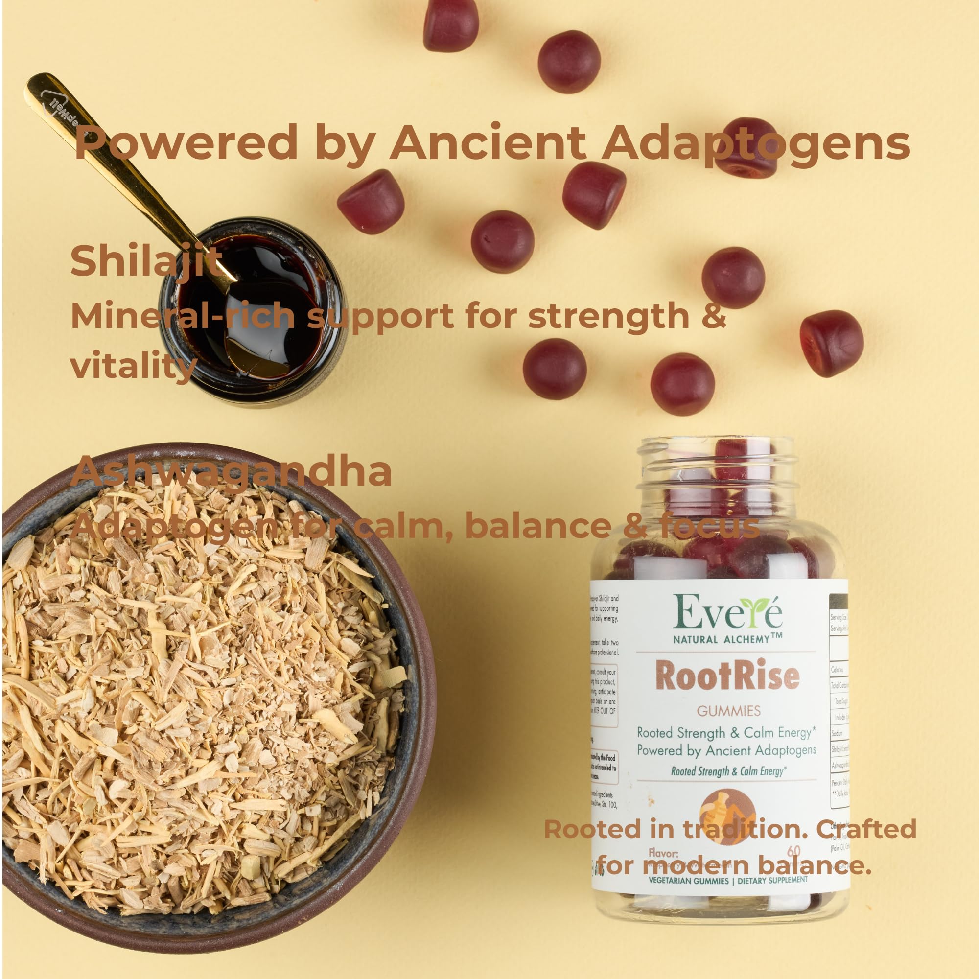 The EverÉ Natural Alchemy Evere RootRise Gummies - Shilajit + Ashwagandha Gummies The EverÉ Natural Alchemy buy supplements canada
