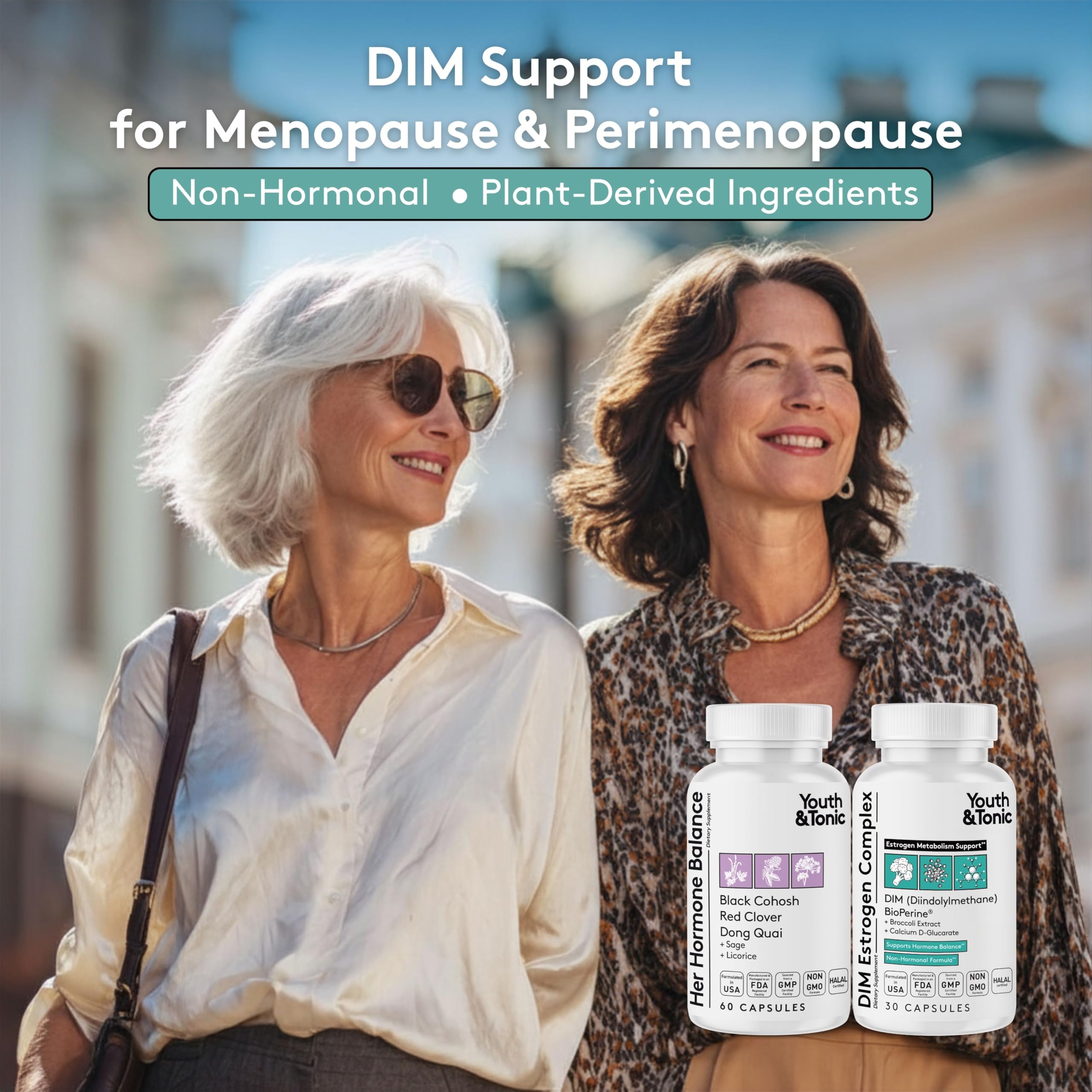 Youth & Tonic DIM Supplement for Women – Estrogen Metabolism & Hormonal Support – Menopause, Perimenopause & Premenopausal Bundle, 90 Capsules Youth & Tonic buy supplements canada