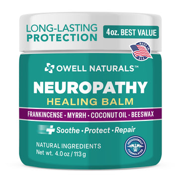 OWELL NATURALS Neuropathy Healing Balm, Fast Acting, with Frankincense, Myrrh, Coconut Oil & Beeswax, Natural Ingredients – Soothe, Protect & Repair, 4 oz (Pack of 1) Owell Naturals buy supplements canada