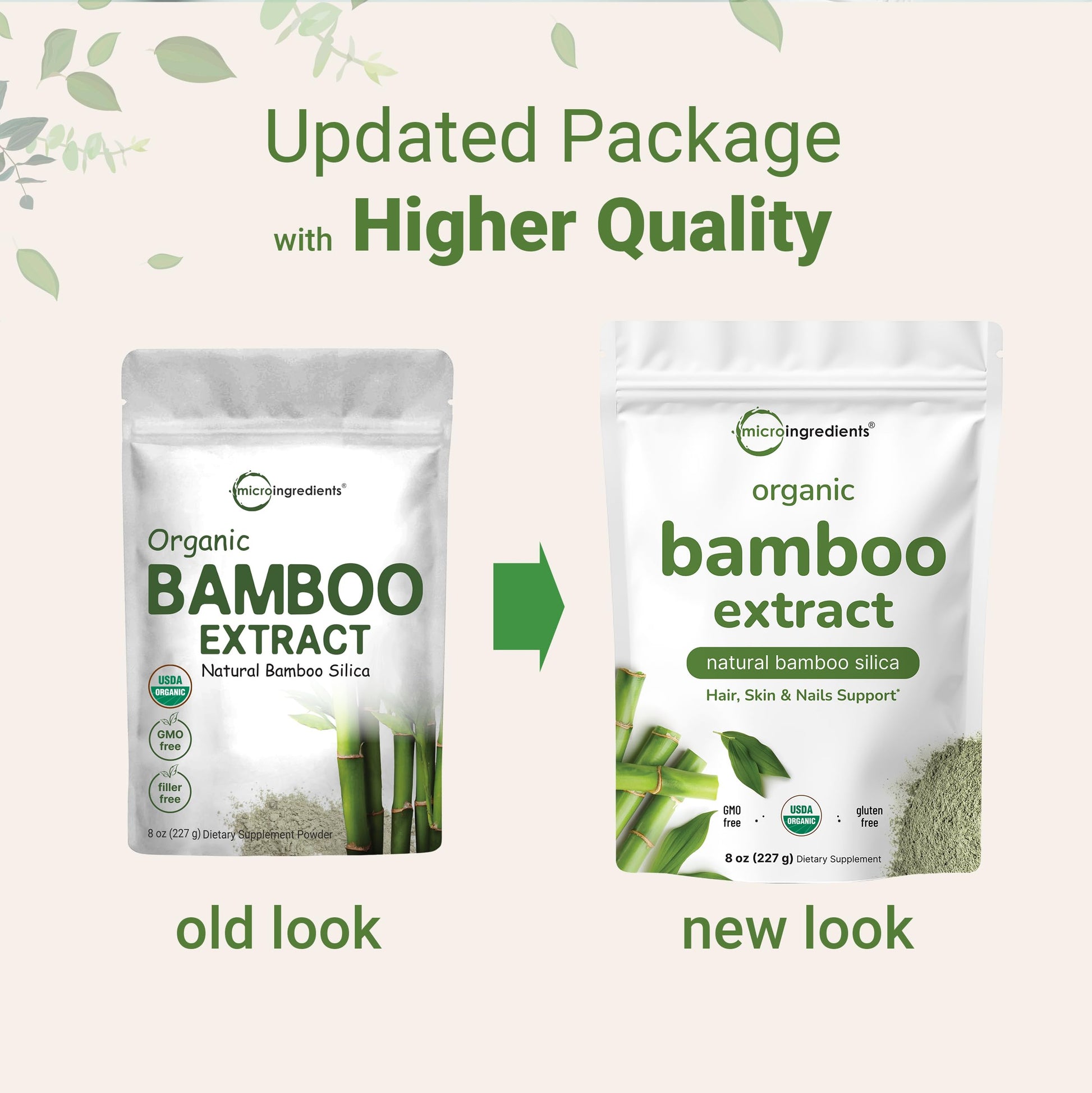 Micro Ingredients Organic Bamboo Extract Powder, 8oz (378 Servings) | Bamboo Plant Silica & Mineral Supplements | Natural Stem & Leaf Extract | Non-GMO, Gluten Free, Vegan Friendly Micro Ingredients buy supplements canada