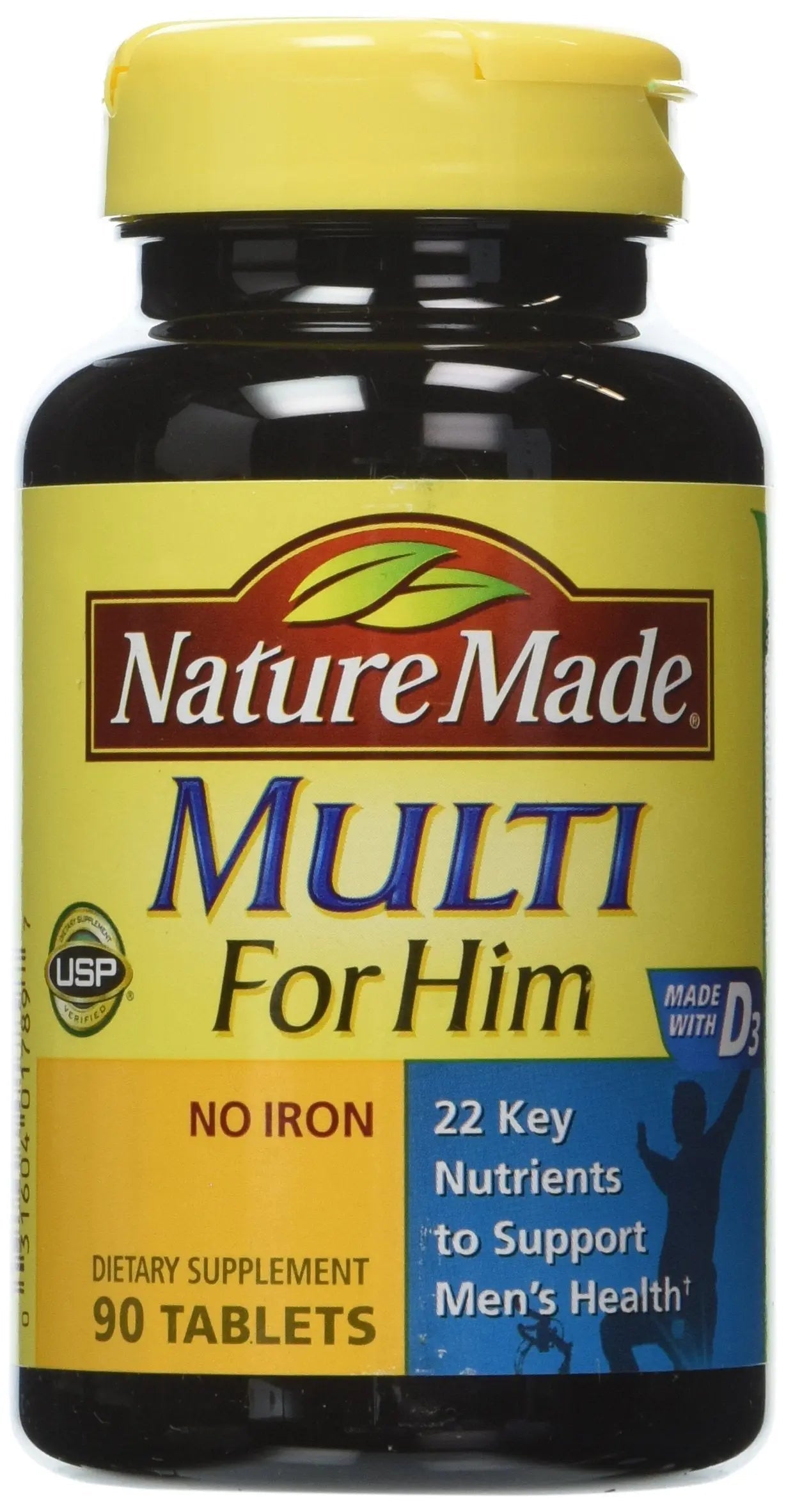 Nature Made Multivitamin For Him, Men's Multivitamin for Daily Nutritional Support, 90 Tablets (Pack of 3) Nature Made buy supplements canada