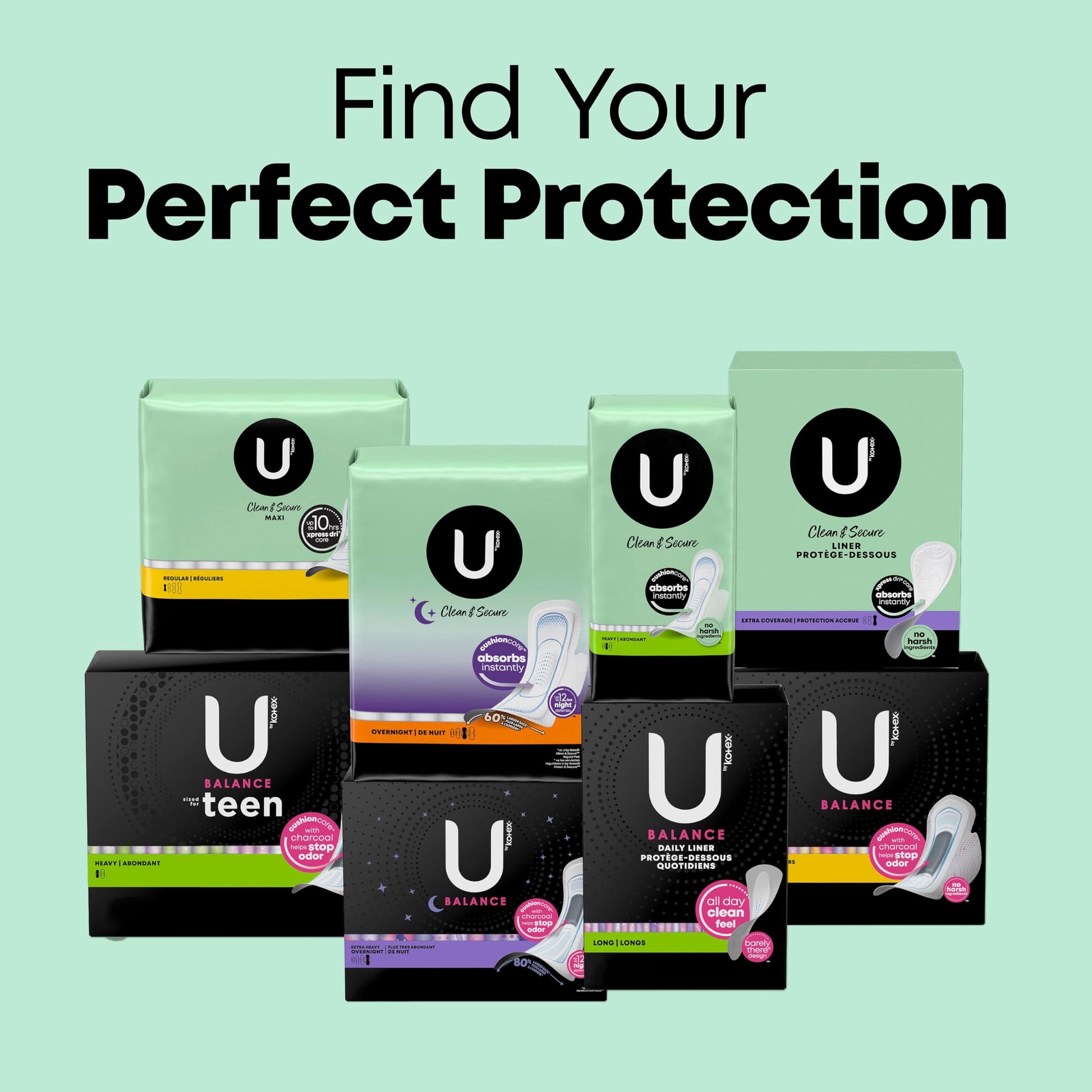U by Kotex Clean & Secure Ultra Thin Pads, Heavy Absorbency, 56 Count (Packaging May Vary) U by Kotex buy supplements canada