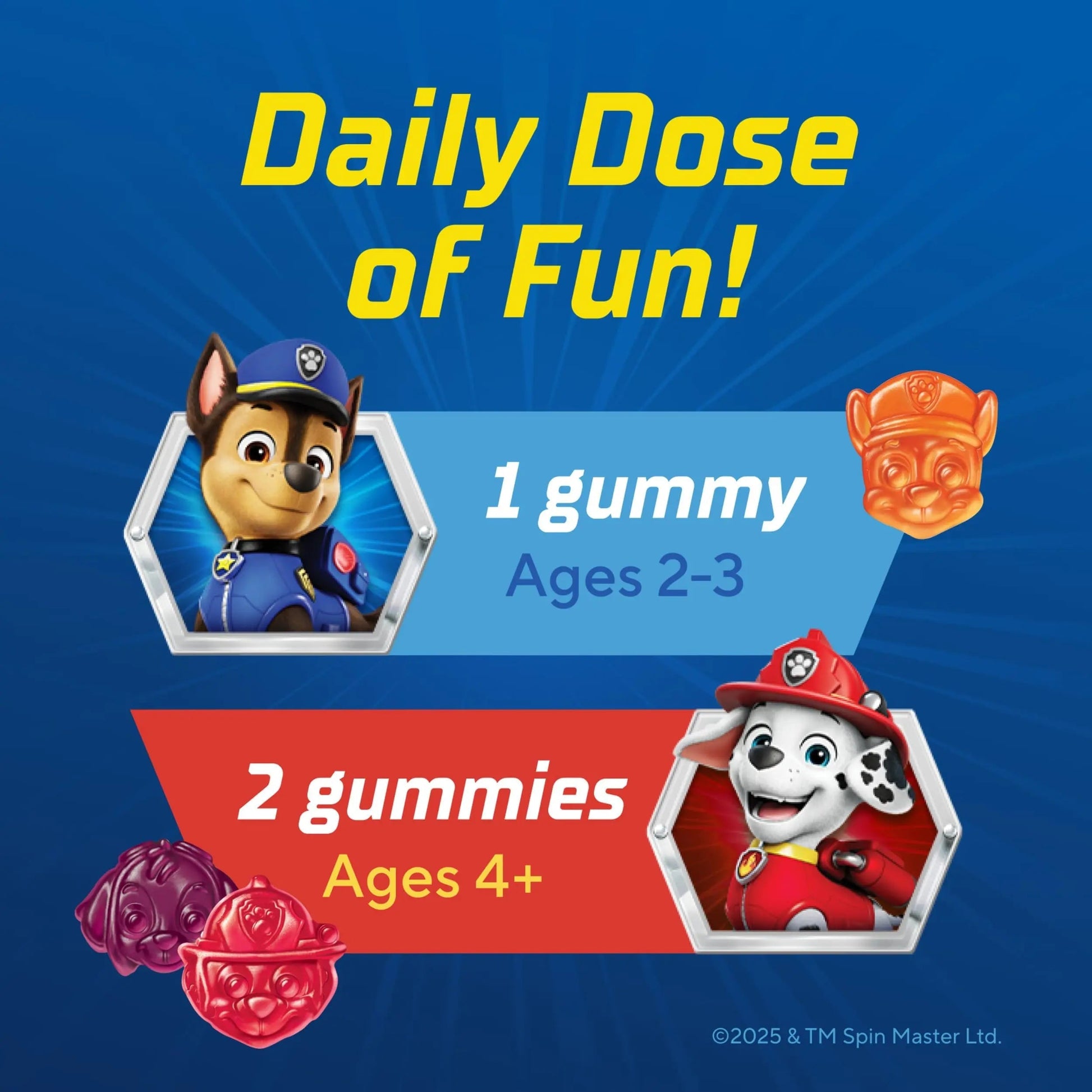 L’il Critters Paw Patrol Gummy Vites Daily Gummy Multivitamin for Kids, Vitamin C, D3 for Immune Support Cherry, Orange Lil Critters buy supplements canada