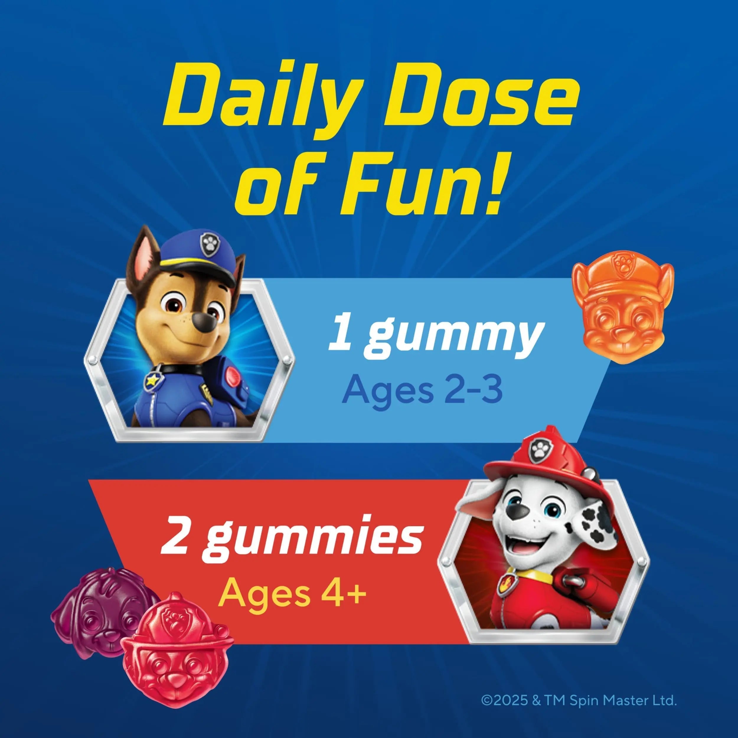 L’il Critters Paw Patrol Gummy Vites Daily Gummy Multivitamin for Kids, Vitamin C, D3 for Immune Support Cherry, Orange Lil Critters buy supplements canada