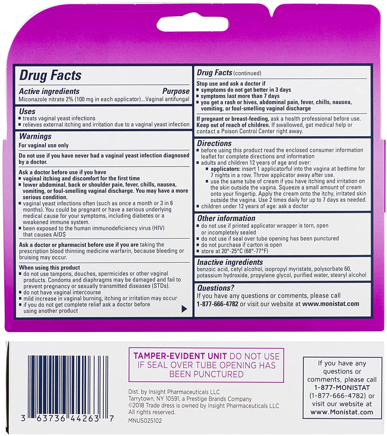 MONISTAT 7-Dose Infection Treatment, 7 Disposable Applicators & 1 Cream Tube (Pack of 1) Monistat buy supplements canada