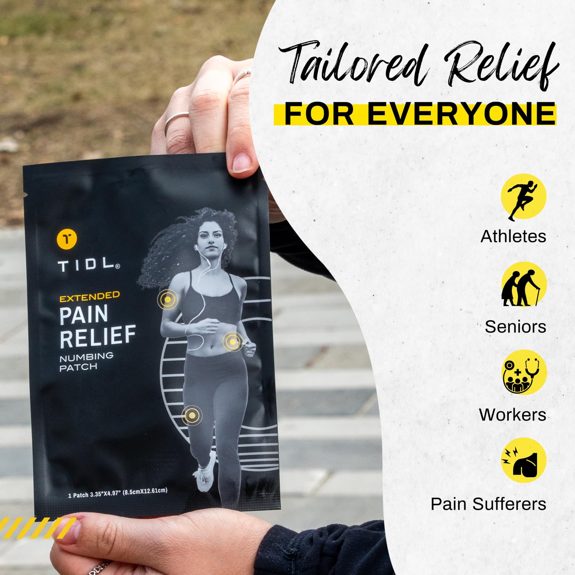 TIDL Recovery Patches, 20 Count, Maximum Strength for Targeted Back Pain, Joint & Muscle Pain Relief, Immediate Numbing & Soothing, Non-Stick Adhesive for Easy Application & Removal TIDL buy supplements canada