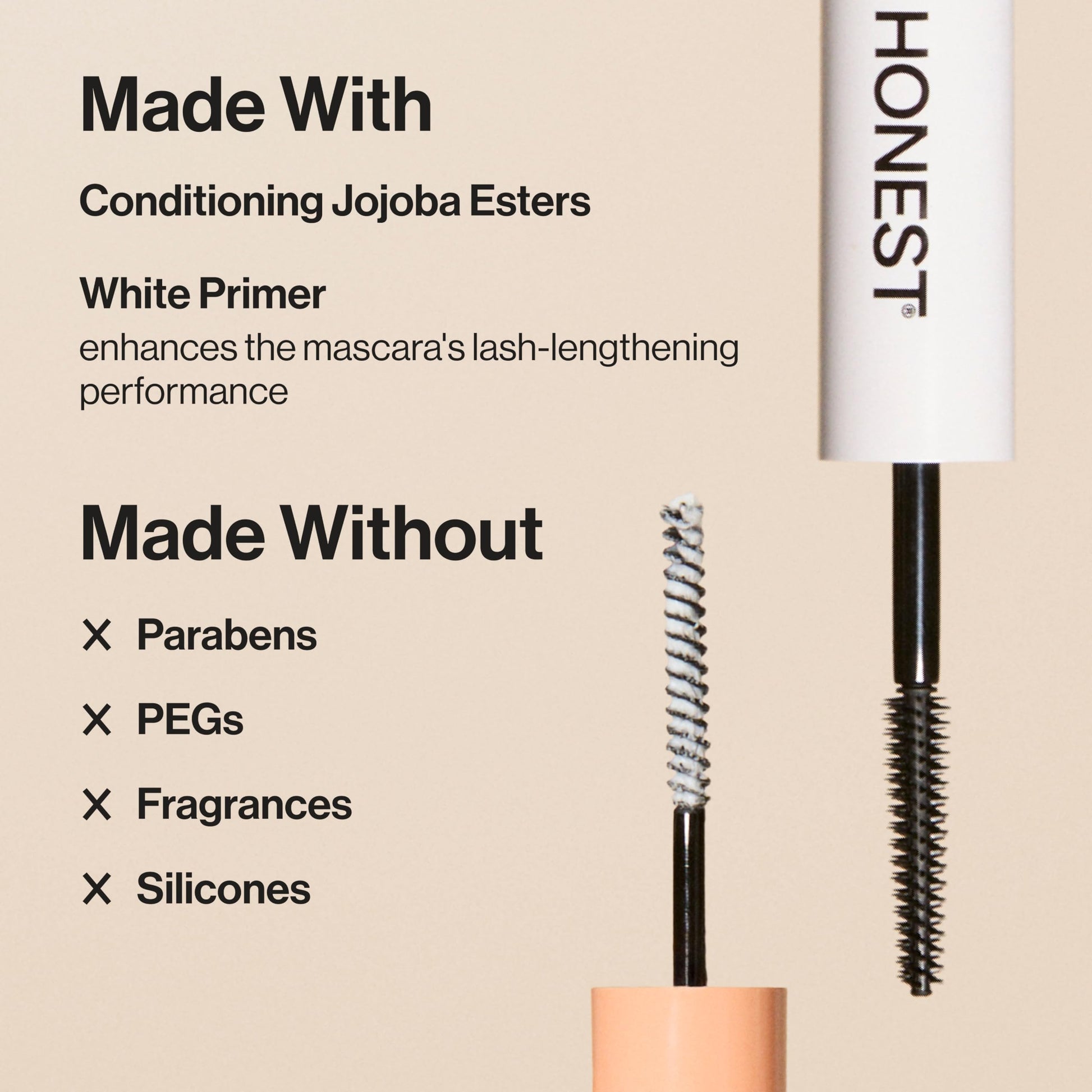 Honest Beauty 2-in-1 Extreme Length Clean Mascara + Lash Primer | Lengthening + Volumizing | Cruelty Free + Safe for Sensitive Eyes | Black, .27 fl oz Honest Beauty buy supplements canada