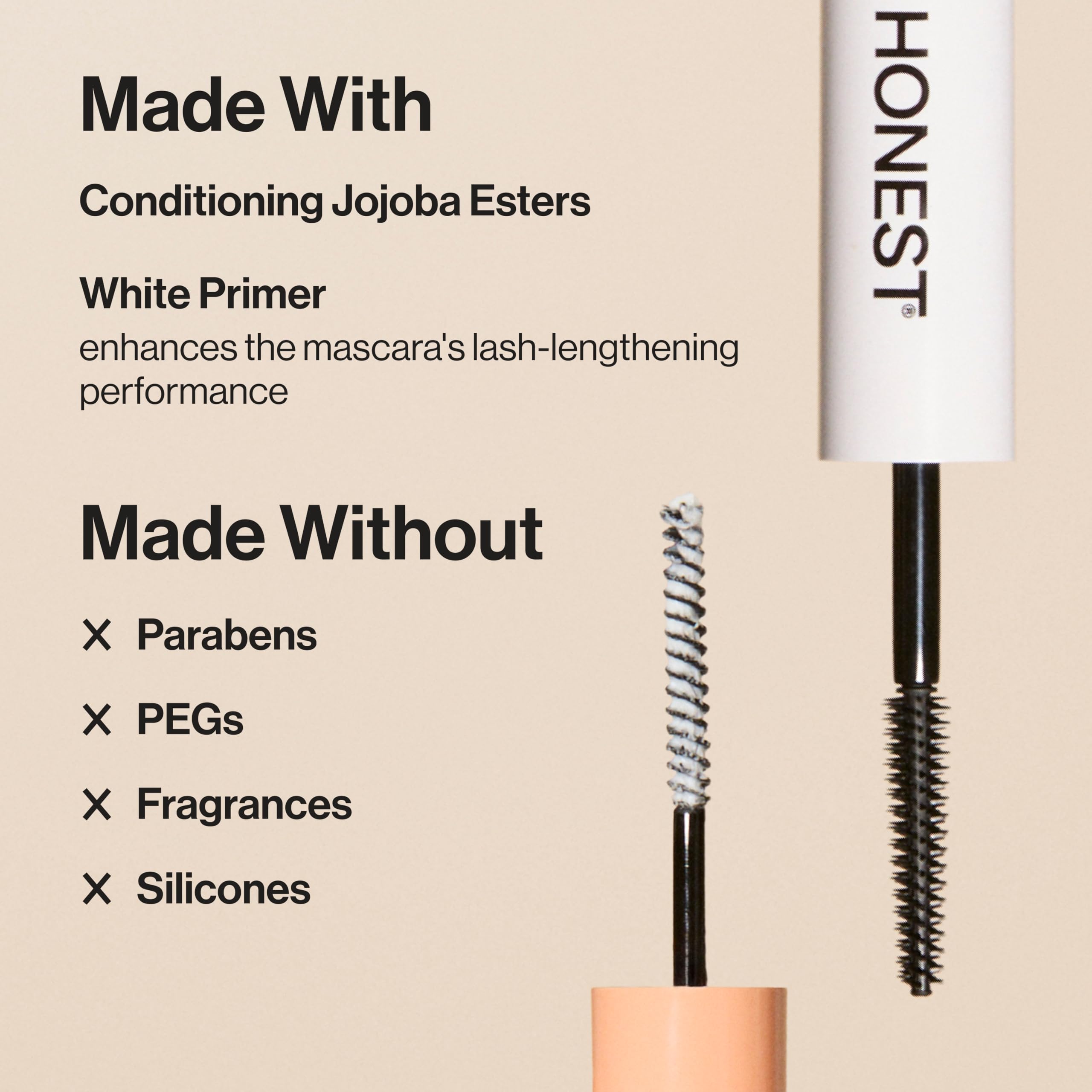 Honest Beauty 2-in-1 Extreme Length Clean Mascara + Lash Primer | Lengthening + Volumizing | Cruelty Free + Safe for Sensitive Eyes | Black, .27 fl oz Honest Beauty buy supplements canada